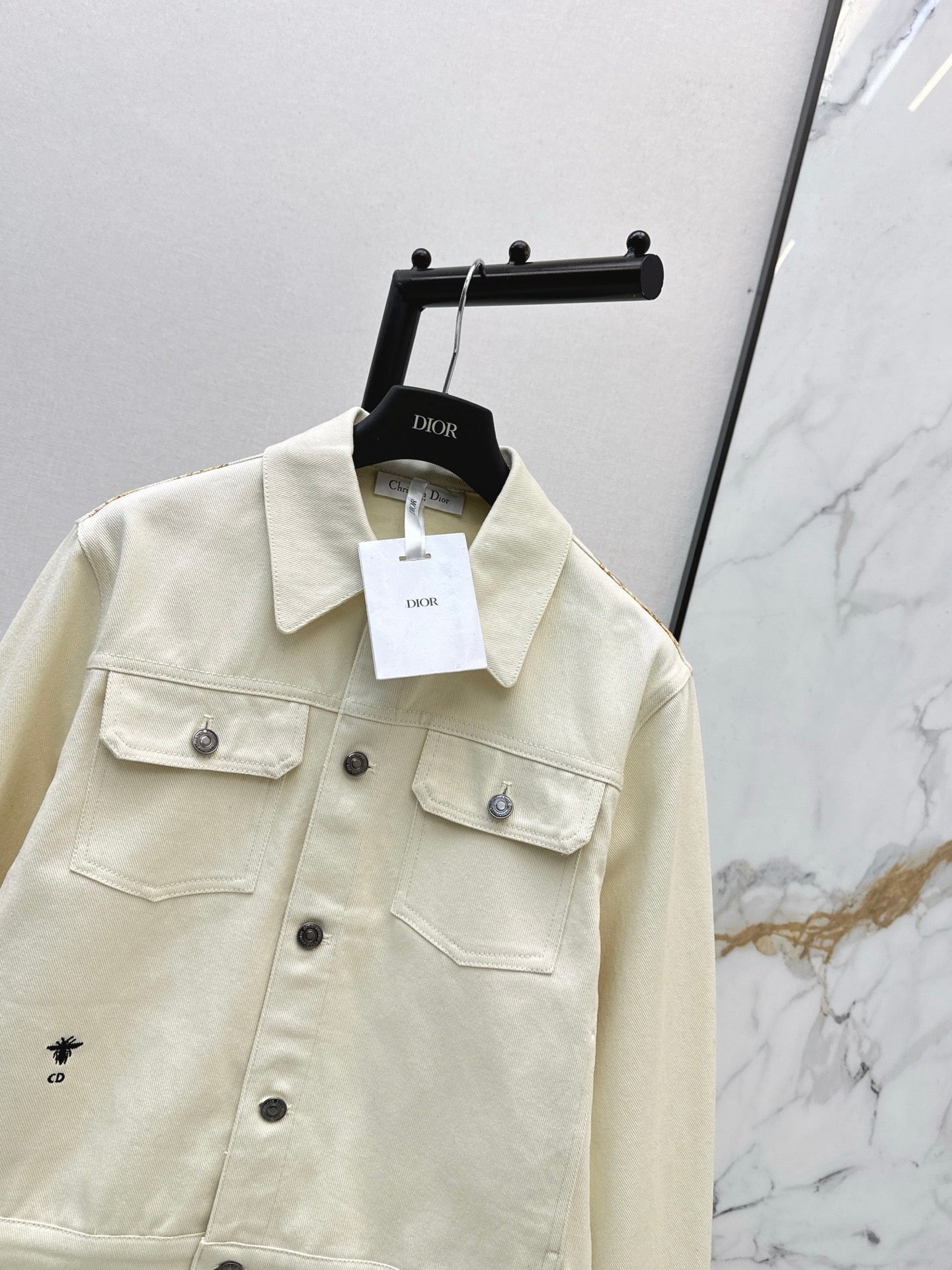 26SS bedruckte Jeansjacke