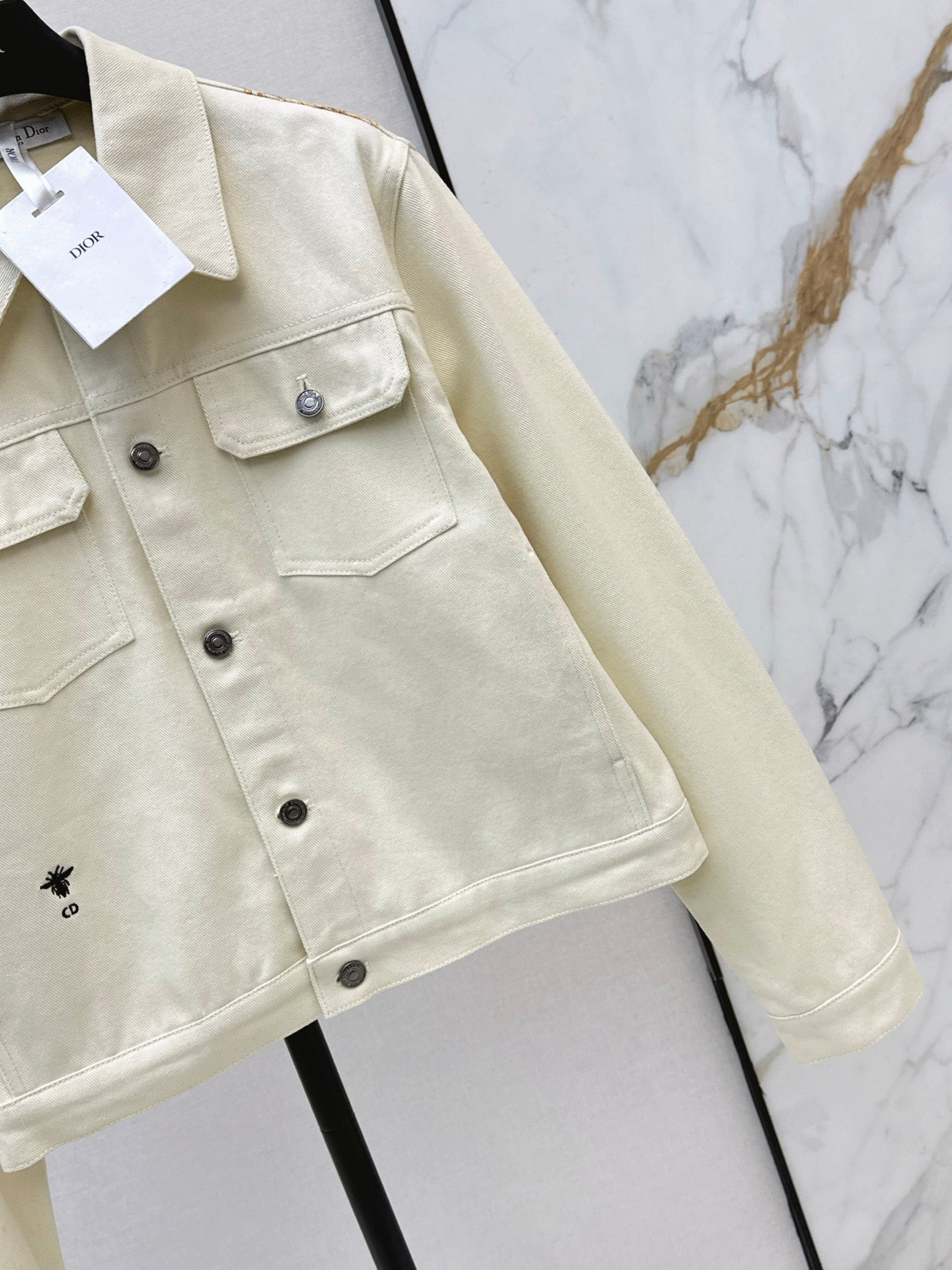 26SS bedruckte Jeansjacke