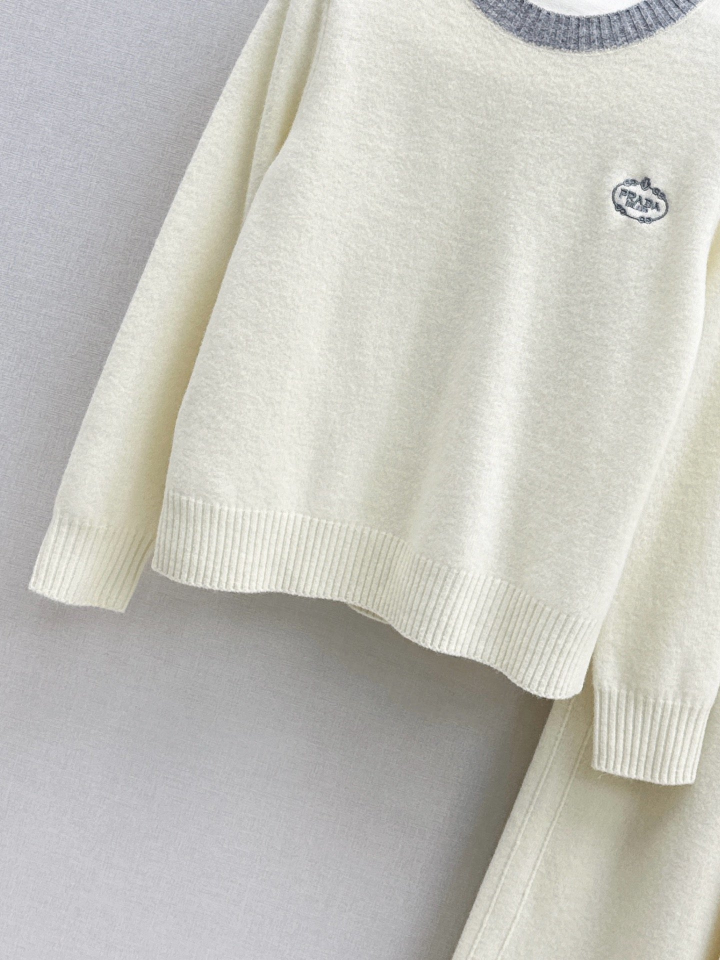 25FW NEW wool sweater +wide-leg pants outfit set