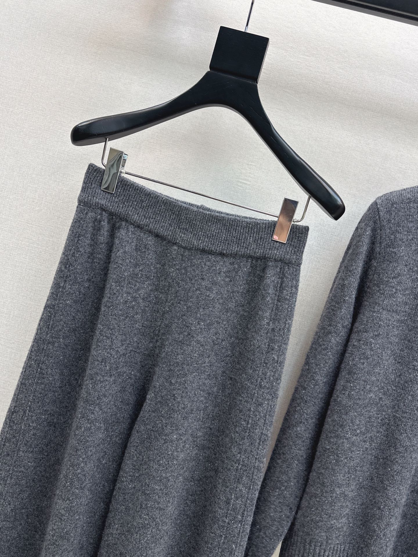 25FW NEW wool sweater +wide-leg pants outfit set