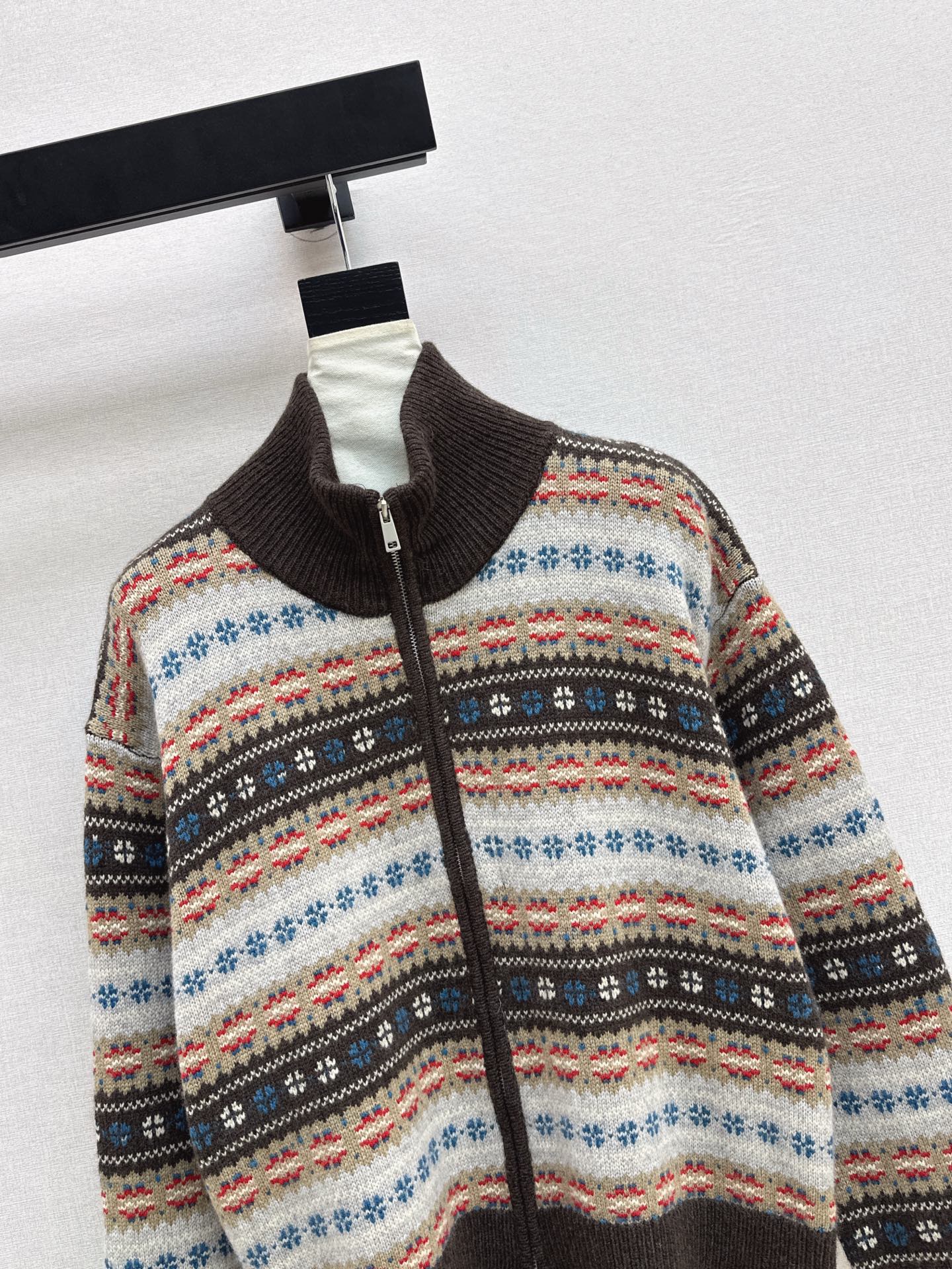 26SS Fair Isle Strickjacke
