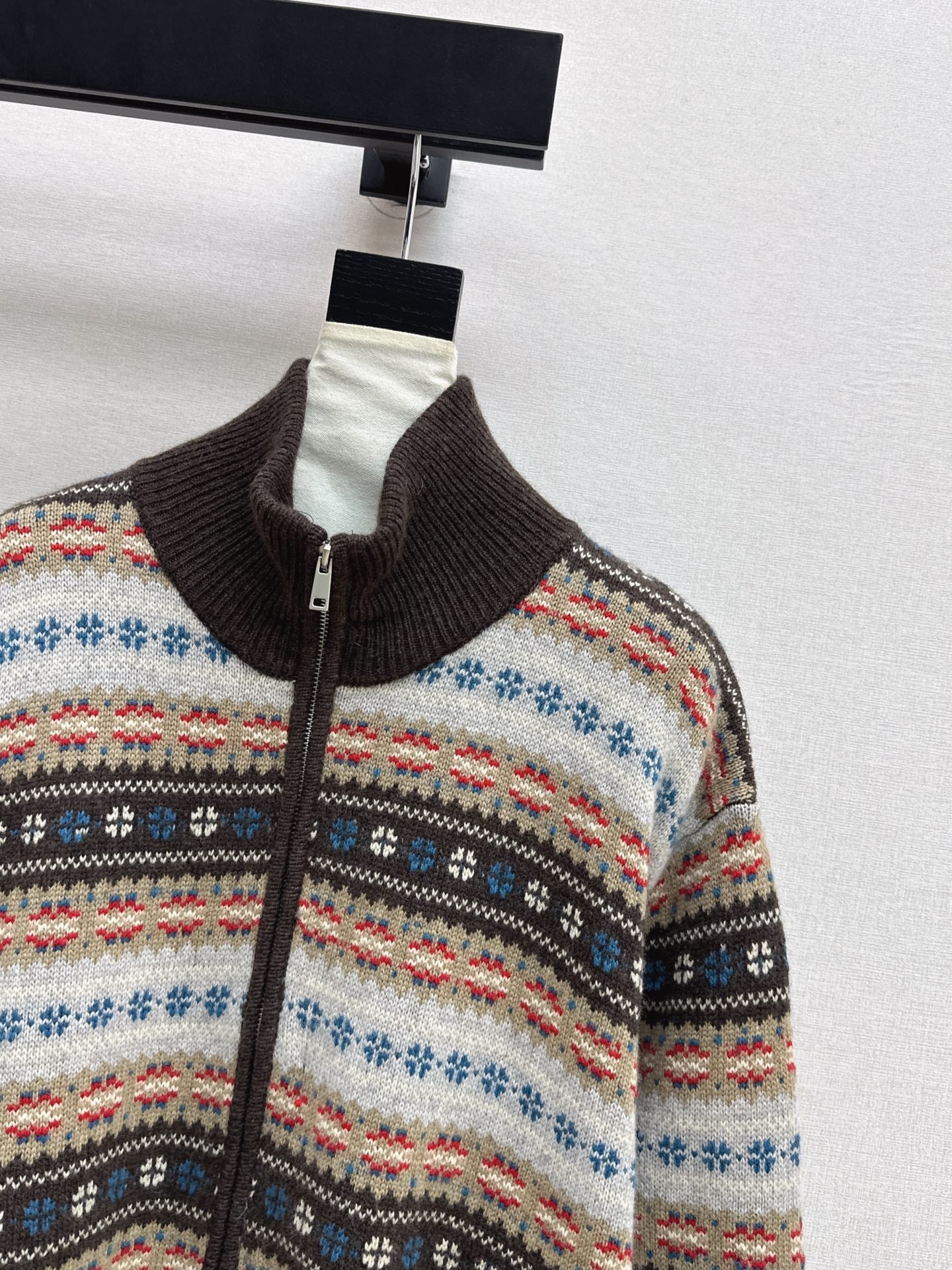 26SS Fair Isle Strickjacke