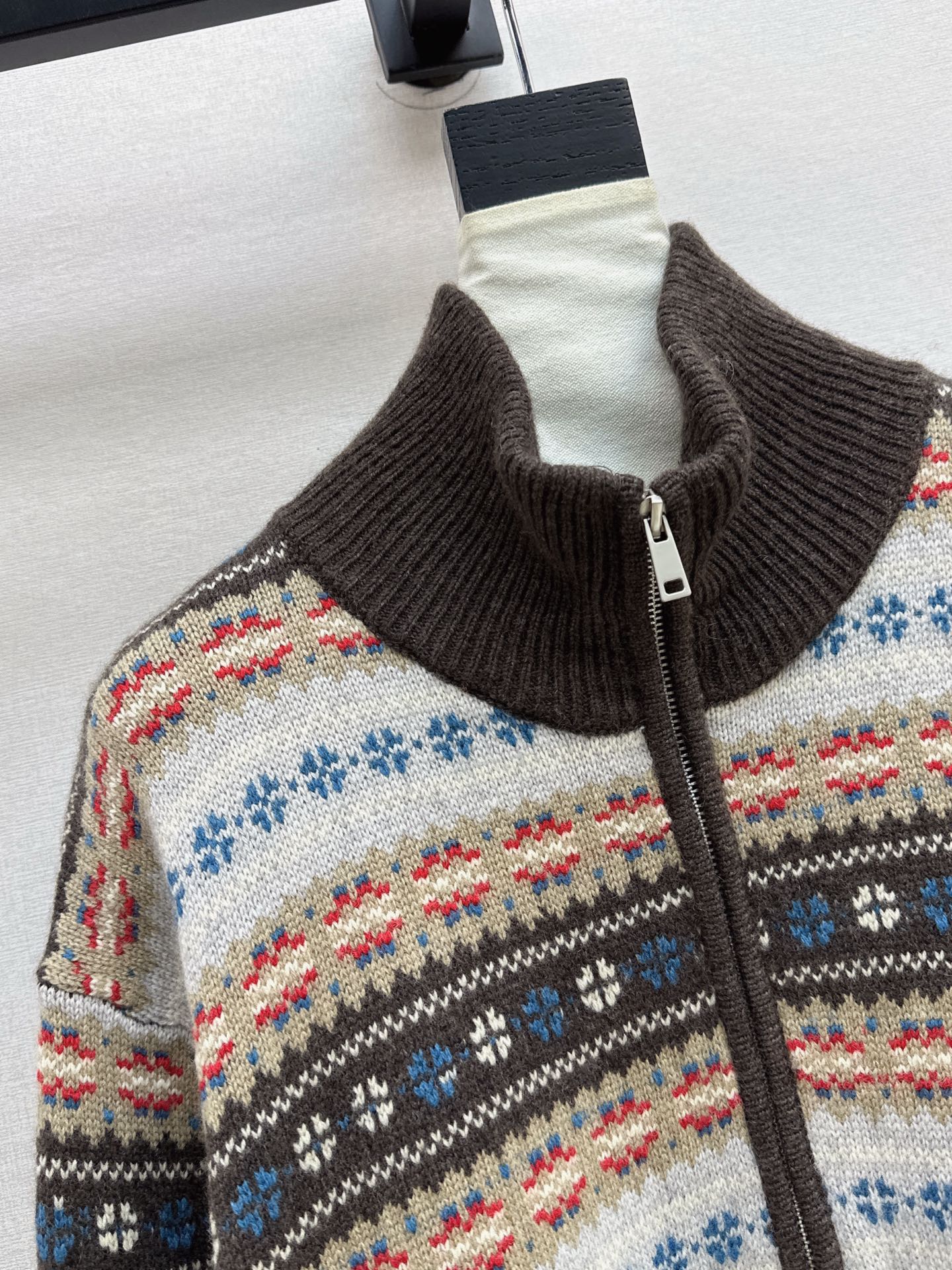 26SS Fair Isle Strickjacke