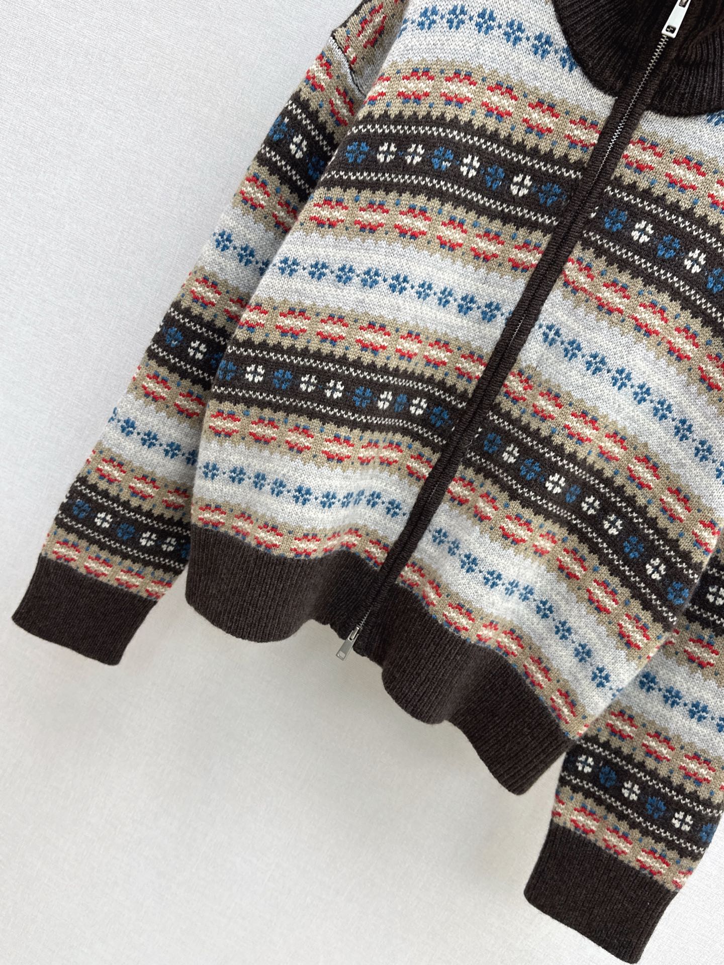 26SS Fair Isle Strickjacke