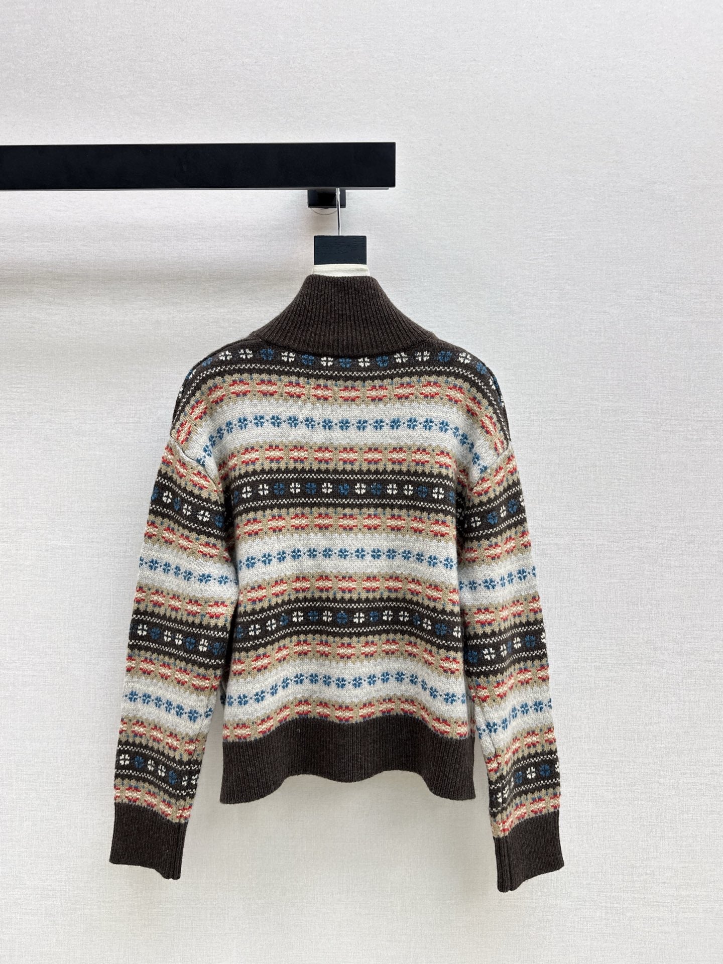 26SS Fair Isle Strickjacke