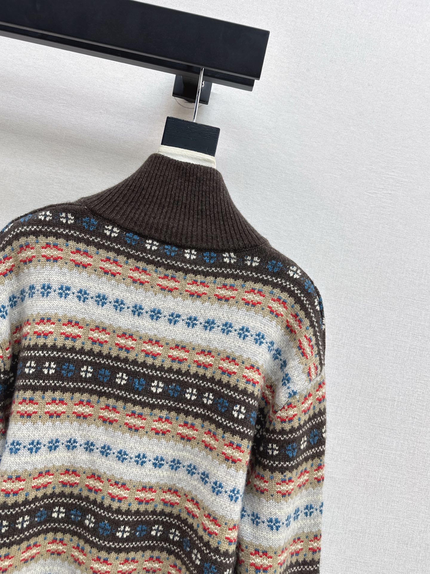 26SS Fair Isle Strickjacke