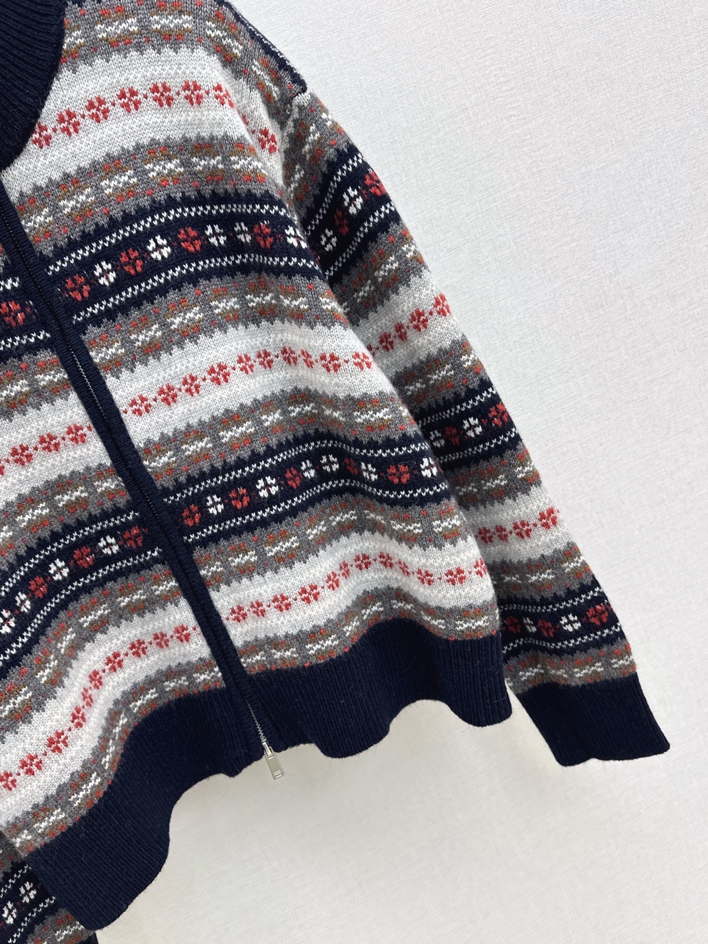 26SS Fair Isle Strickjacke