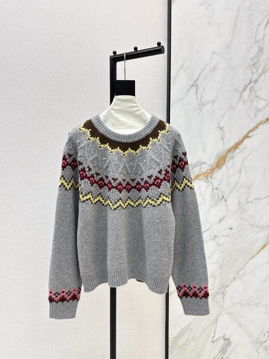 25FW  fair isle knit sweater