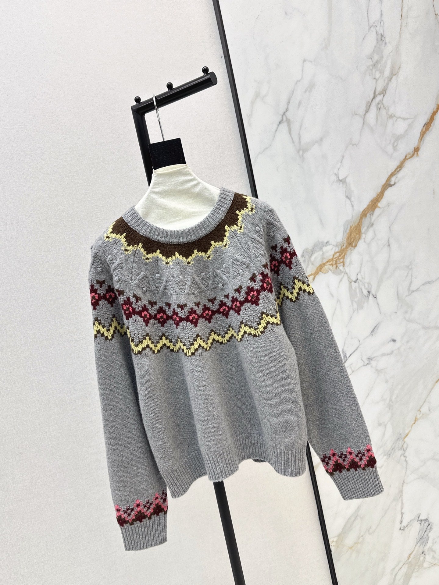 25FW  fair isle knit sweater