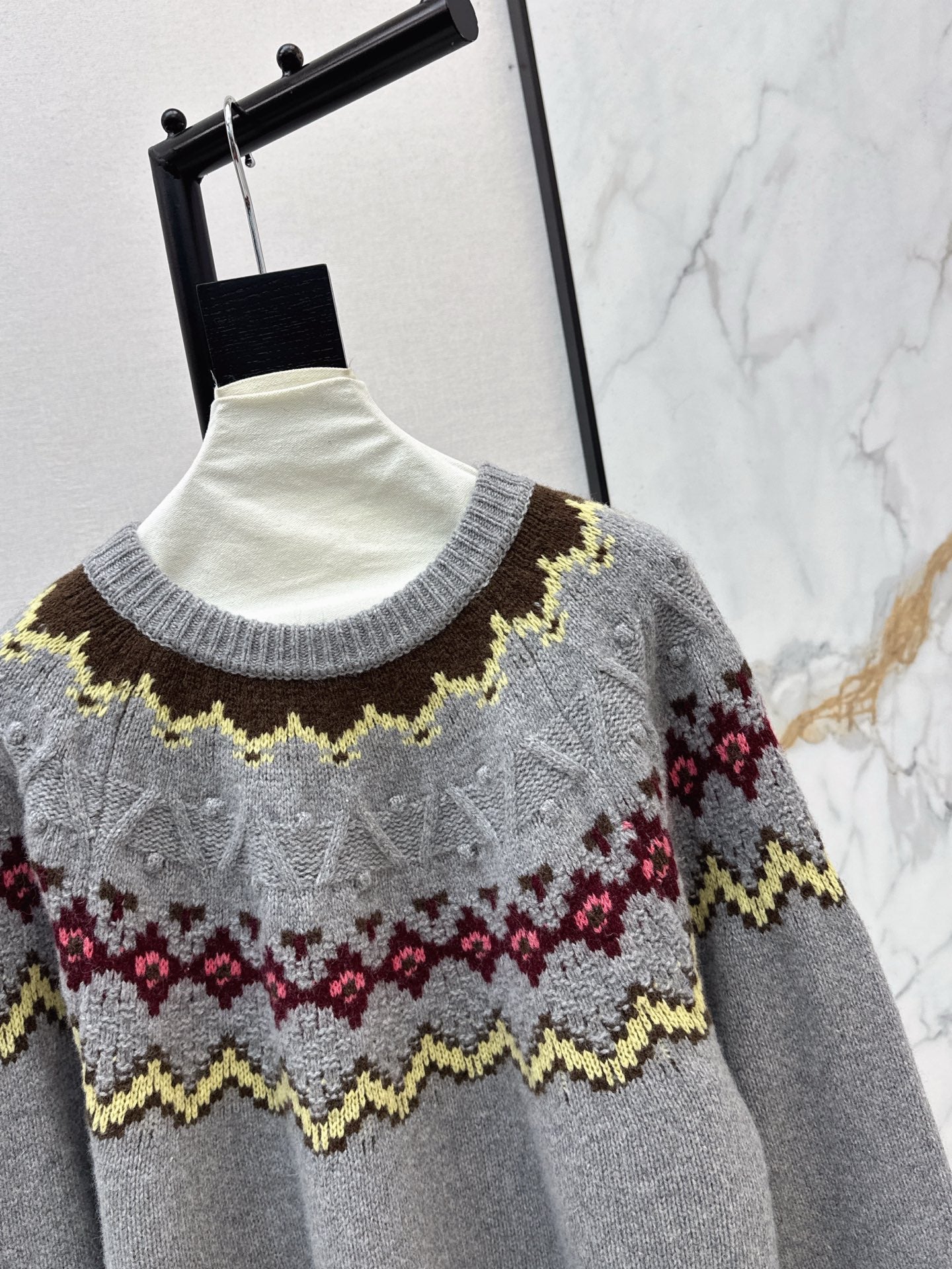 25FW  fair isle knit sweater