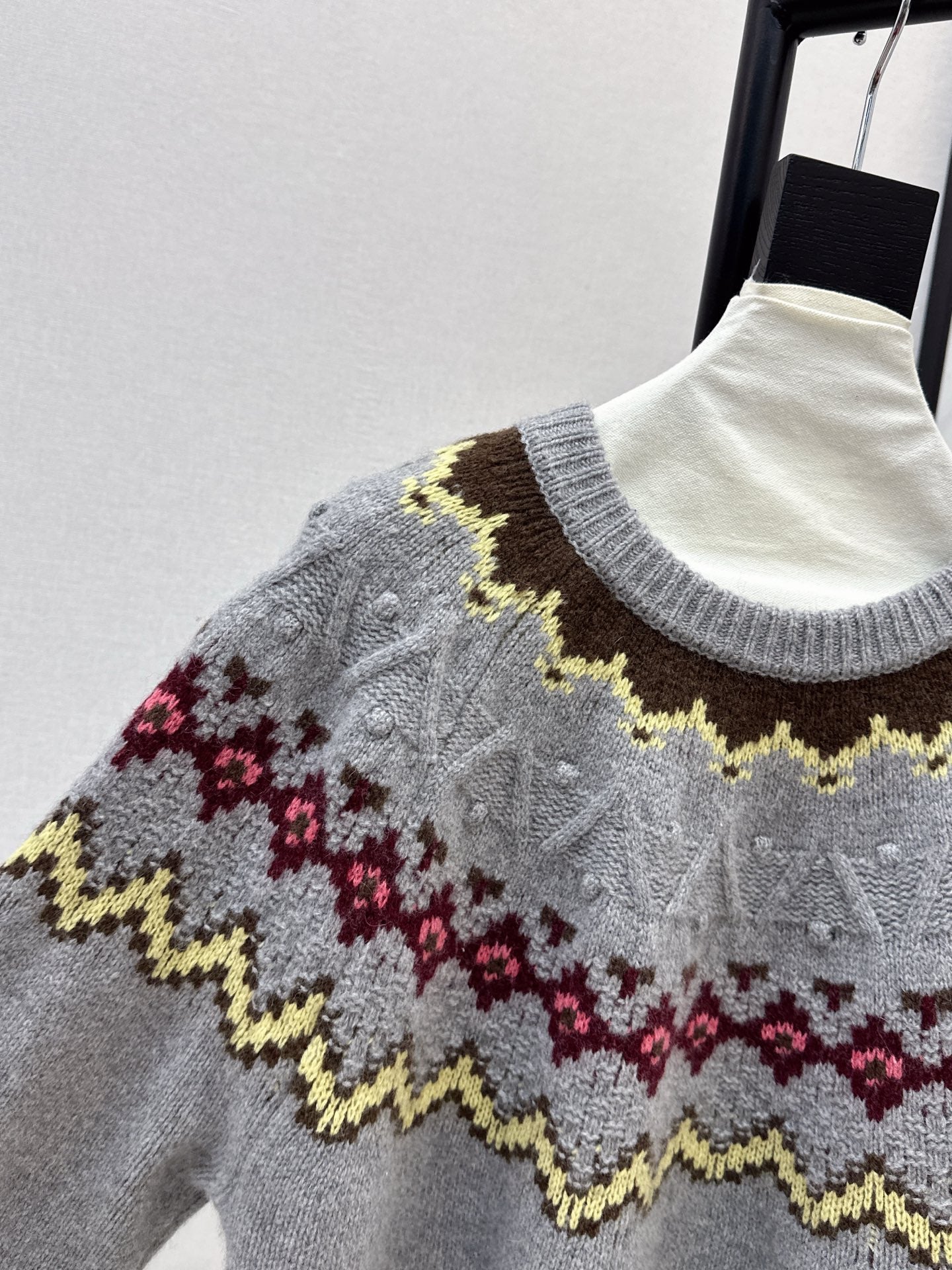 25FW  fair isle knit sweater