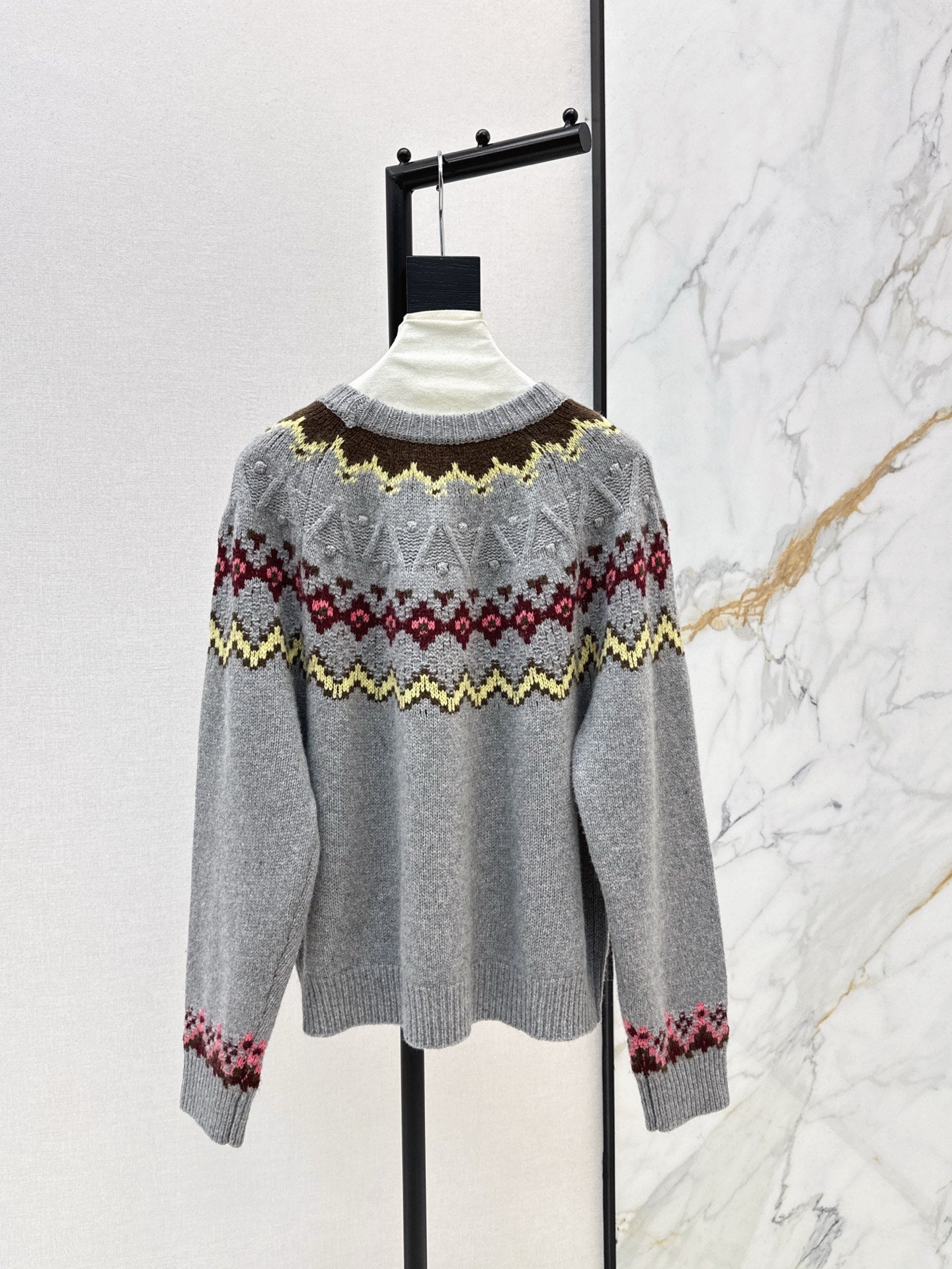 25FW  fair isle knit sweater