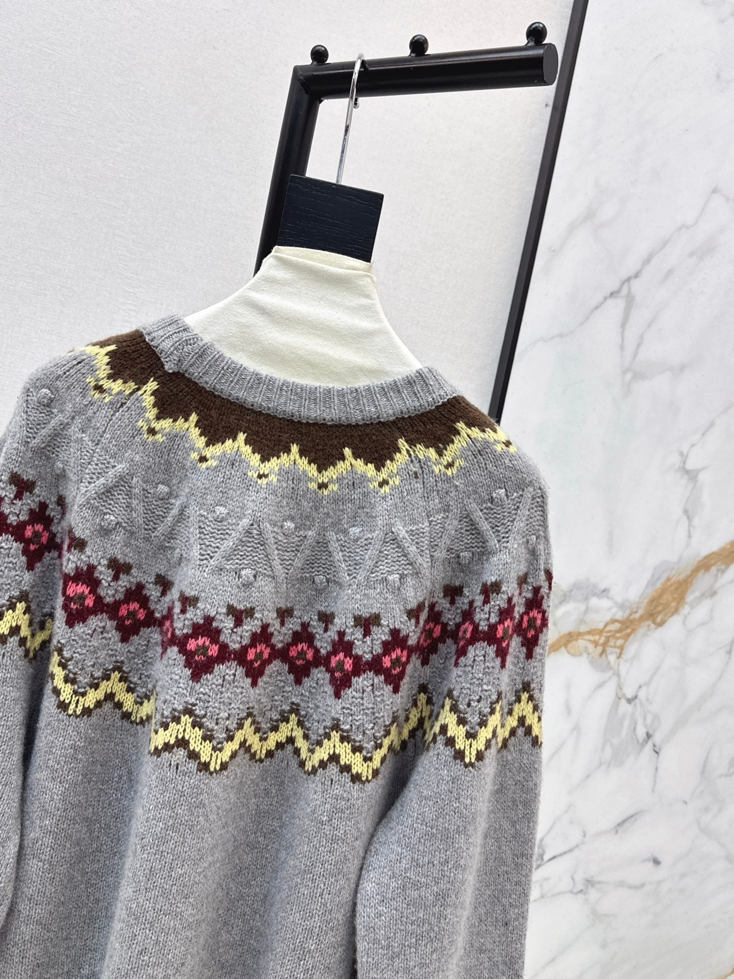 25FW  fair isle knit sweater
