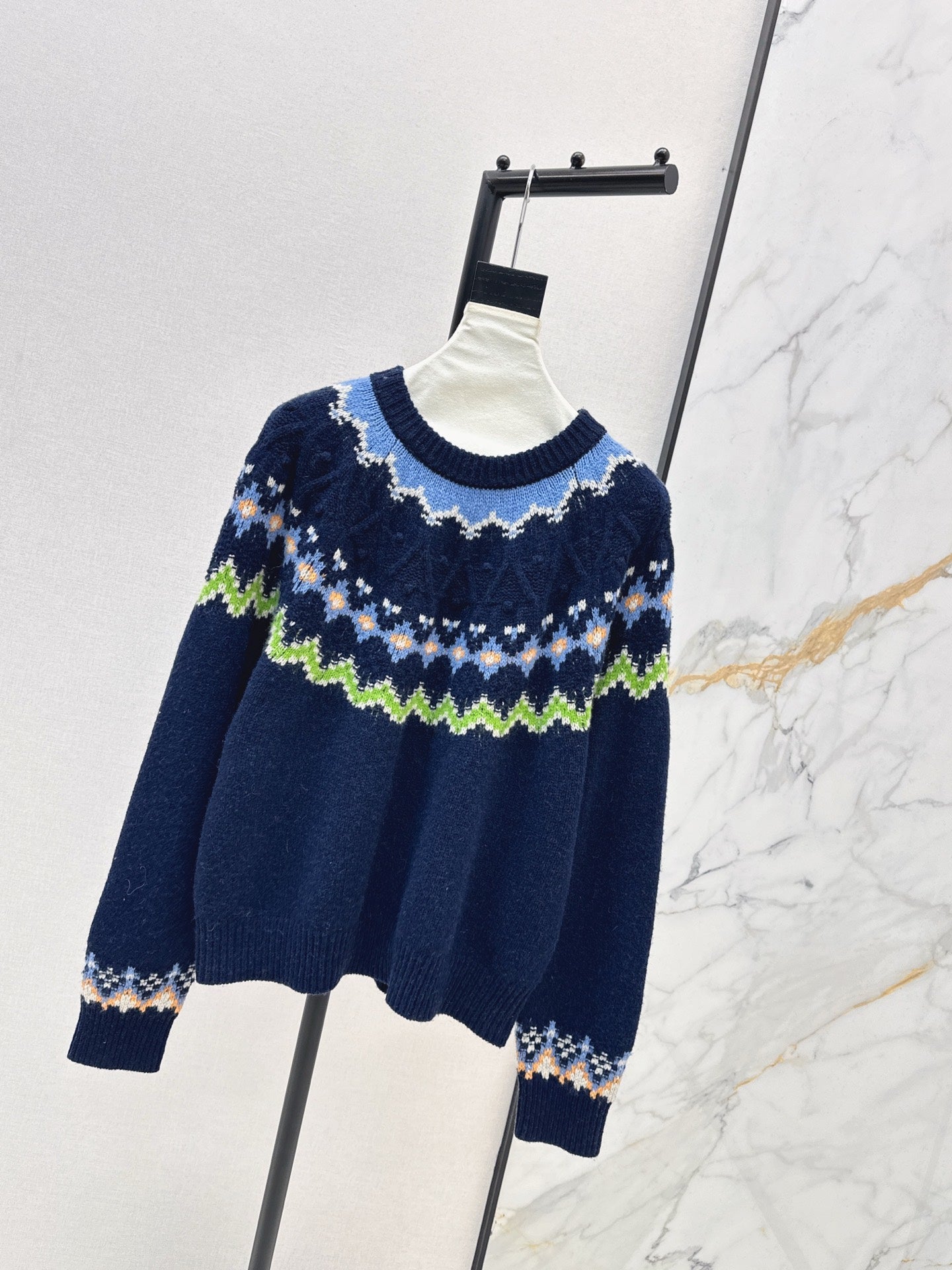 25FW  fair isle knit sweater