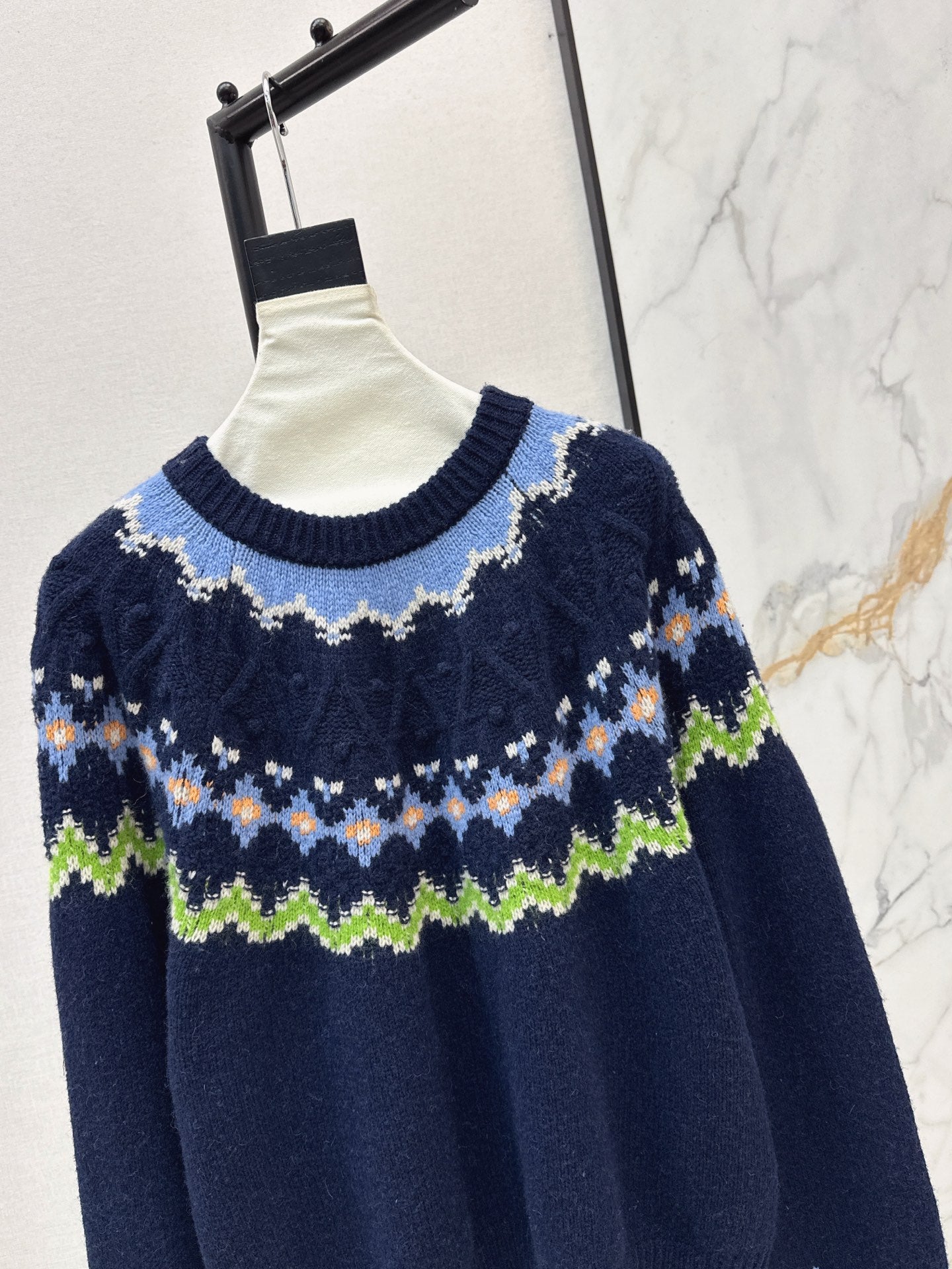 25FW  fair isle knit sweater