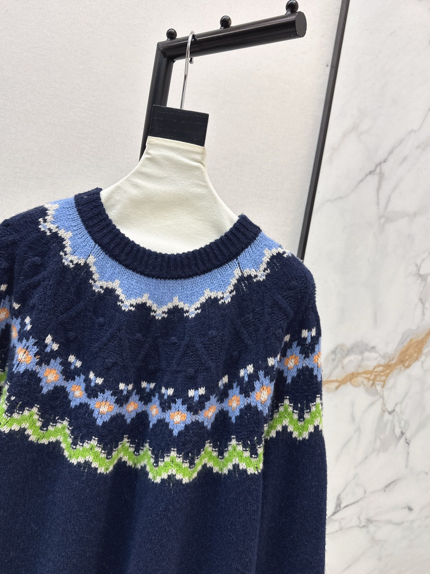 25FW  fair isle knit sweater