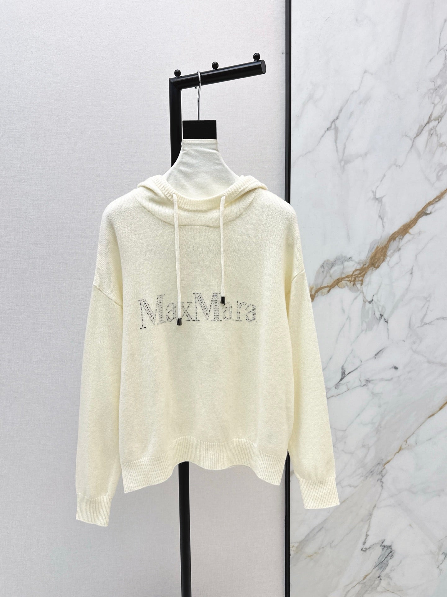 26SS Kapuzenpullover mit Strasssteinen
