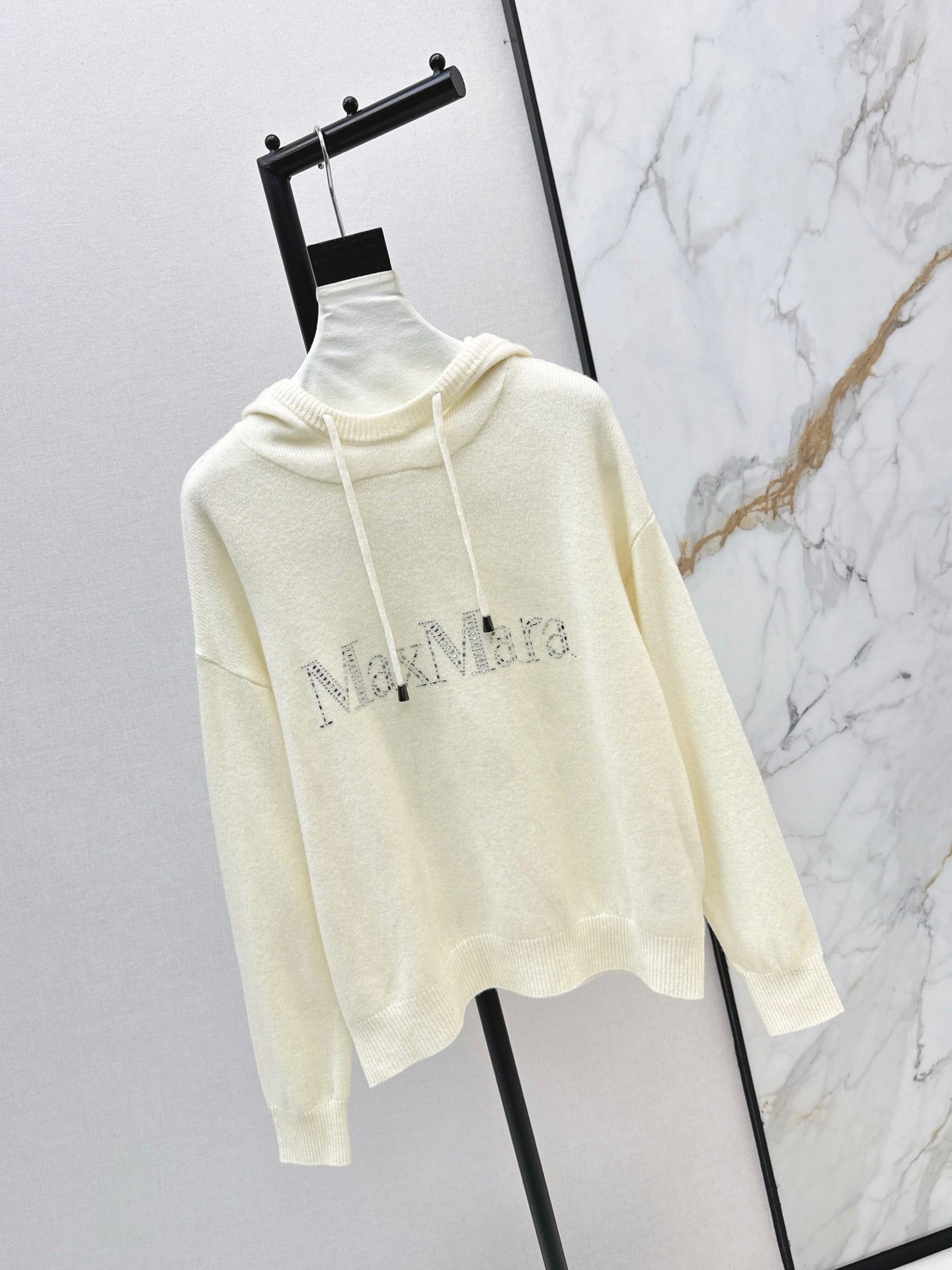 26SS Kapuzenpullover mit Strasssteinen