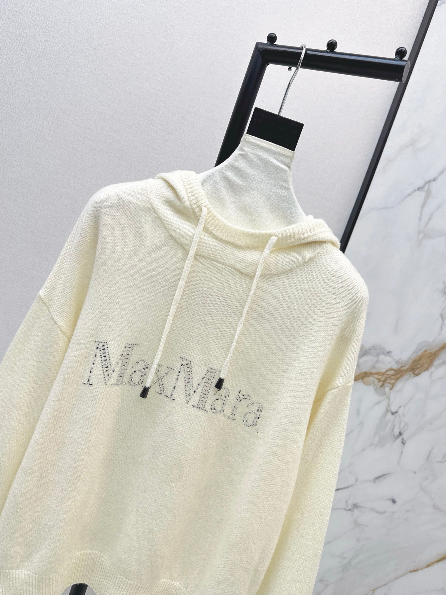 26SS Kapuzenpullover mit Strasssteinen