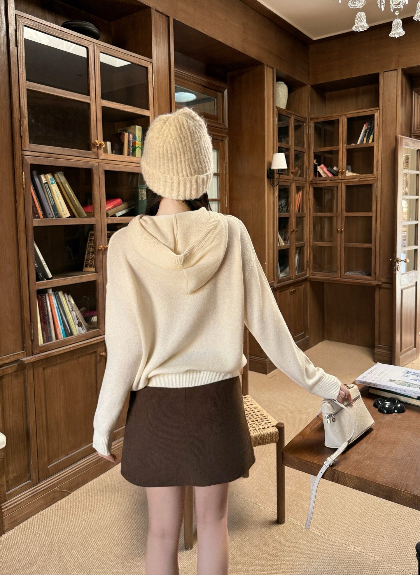 26SS Kapuzenpullover mit Strasssteinen