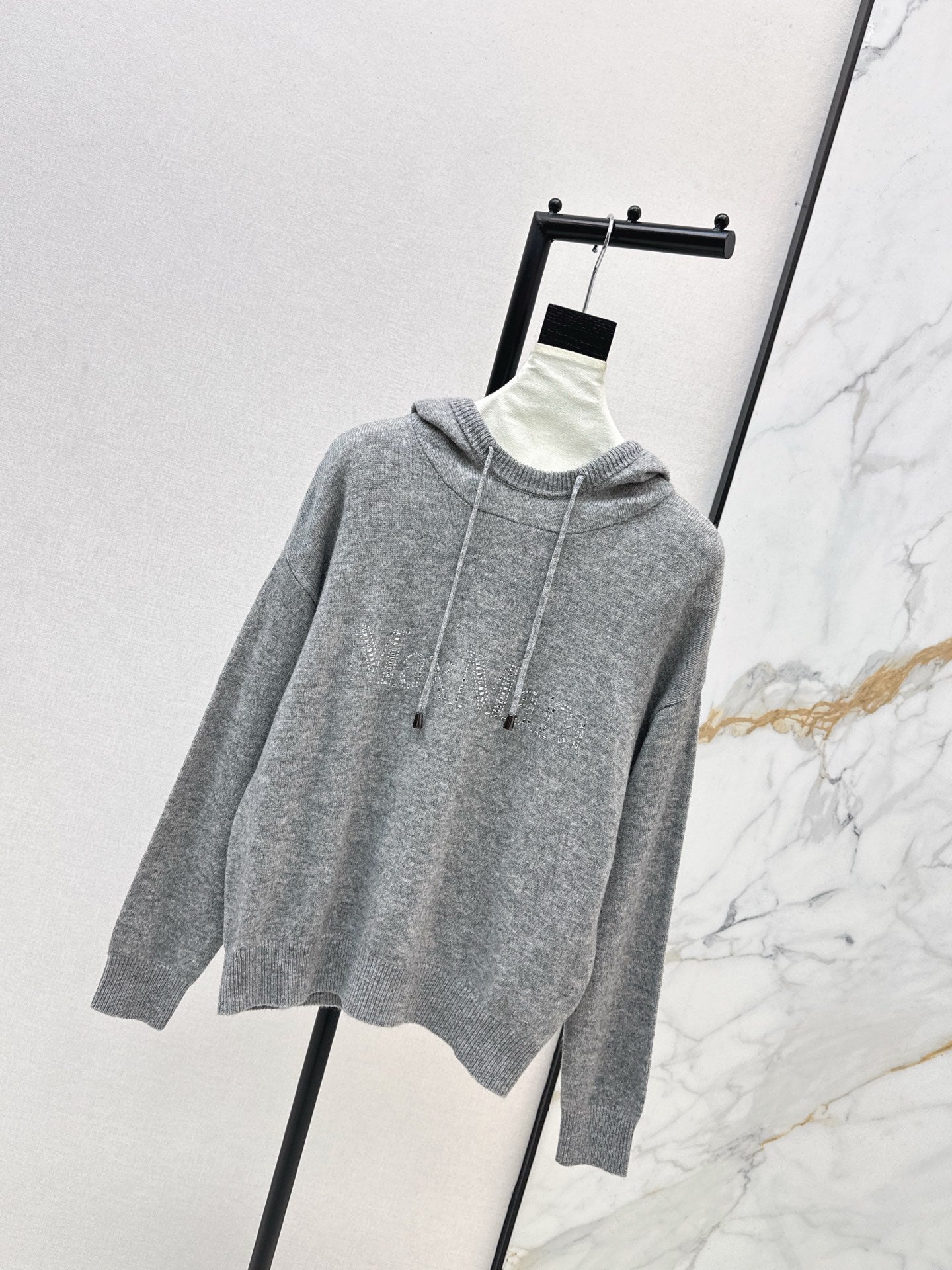 26SS Kapuzenpullover mit Strasssteinen