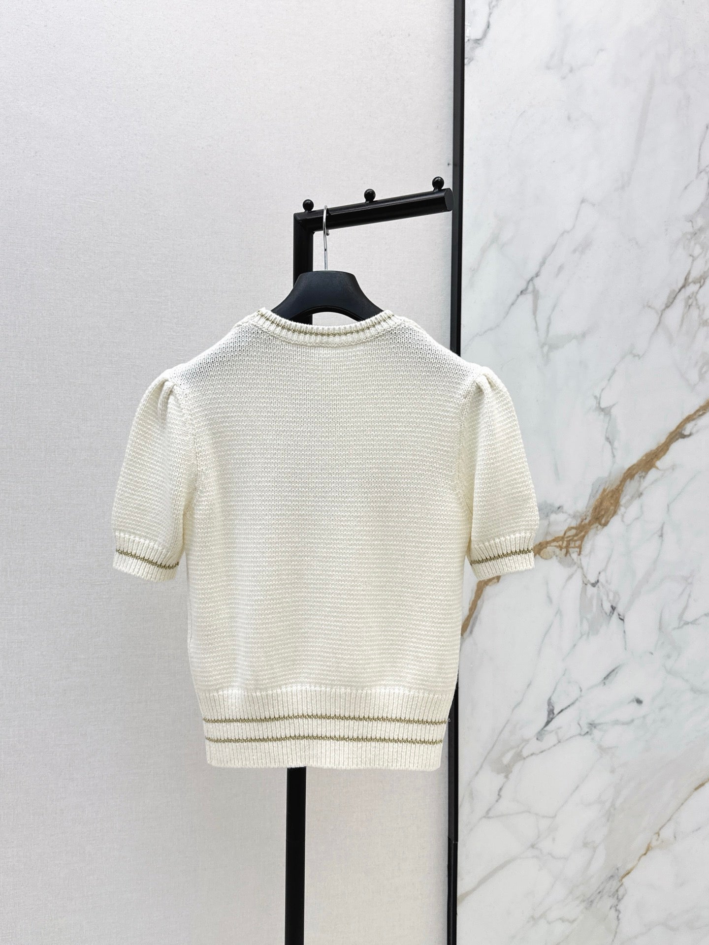 🔥HEISS🔥Höchste Qualität🔥26SS gestickter, gestrickter Kurzarmpullover