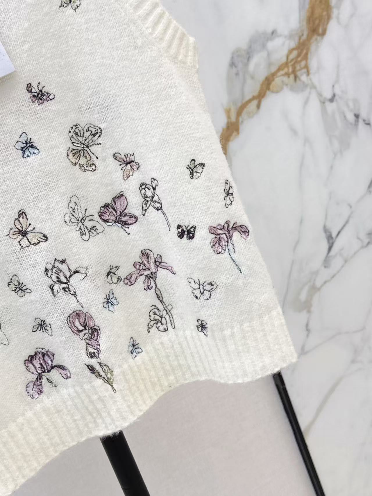 26SS  embroidery knit vest