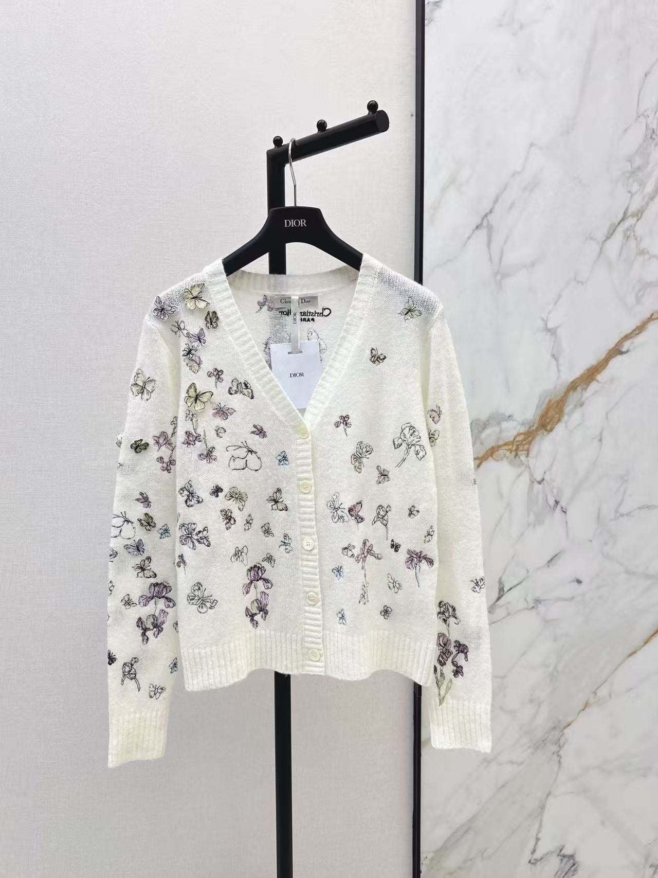26ss  embroider knit cardigan