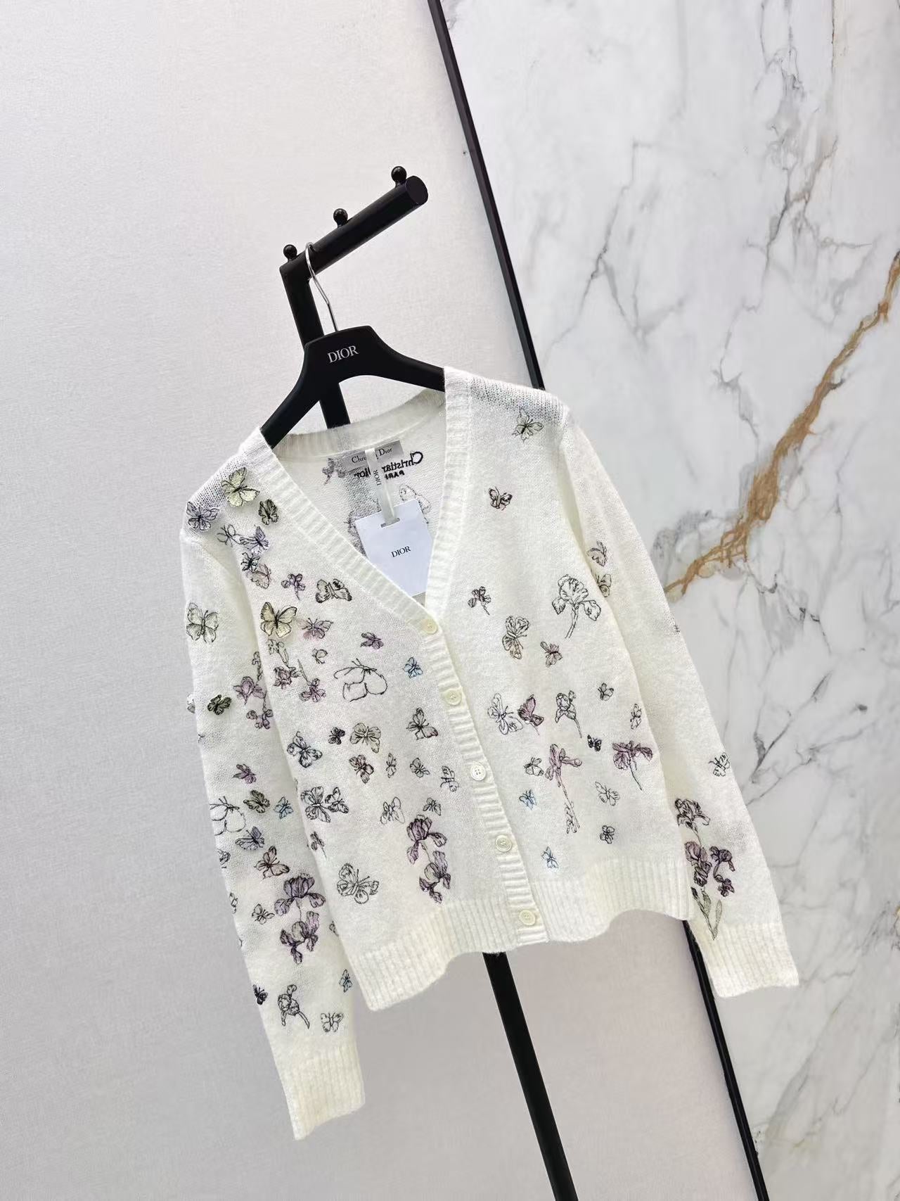 26ss  embroider knit cardigan