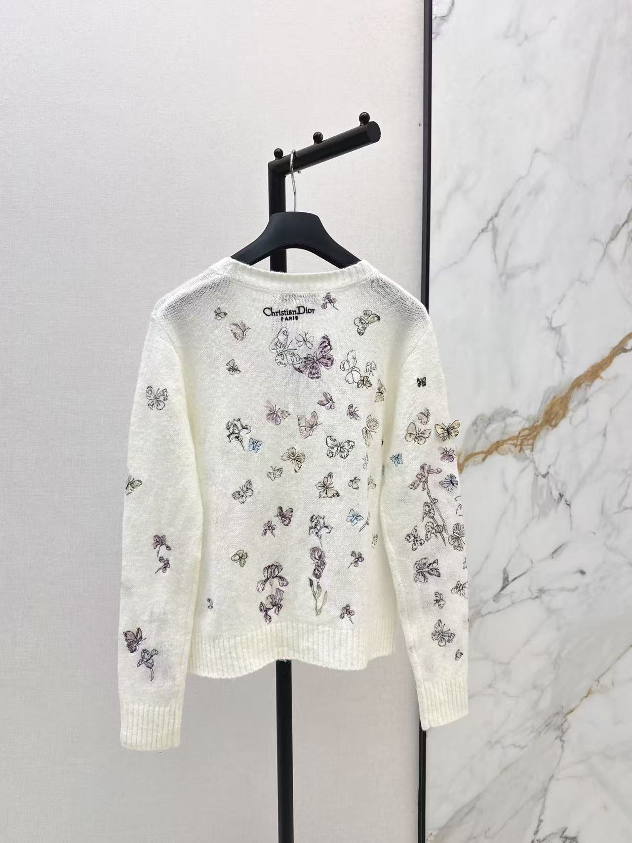 26ss  embroider knit cardigan