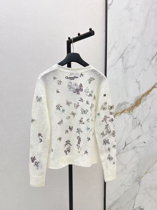26ss  embroider knit cardigan