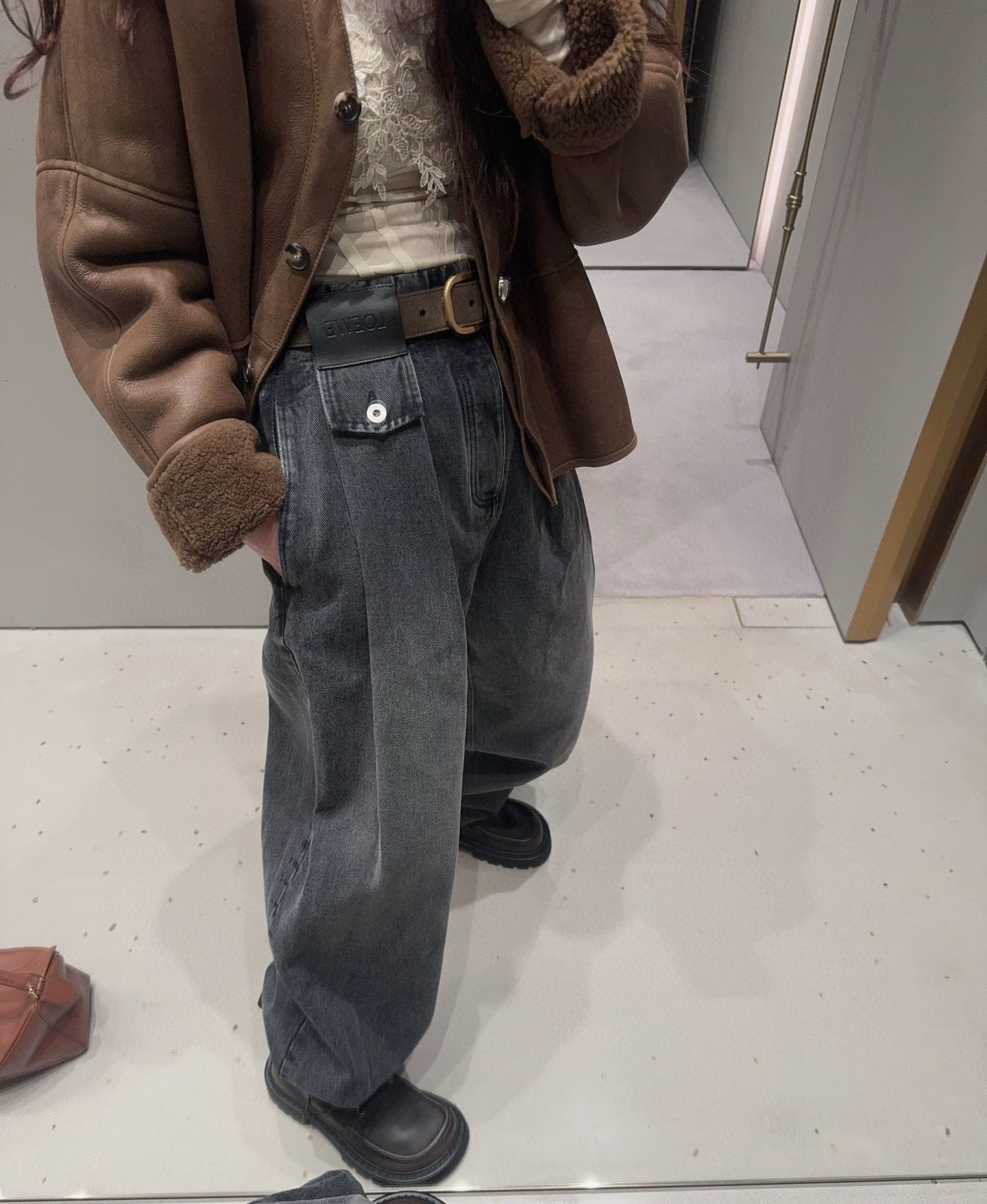 26SS  wide-leg denim pants