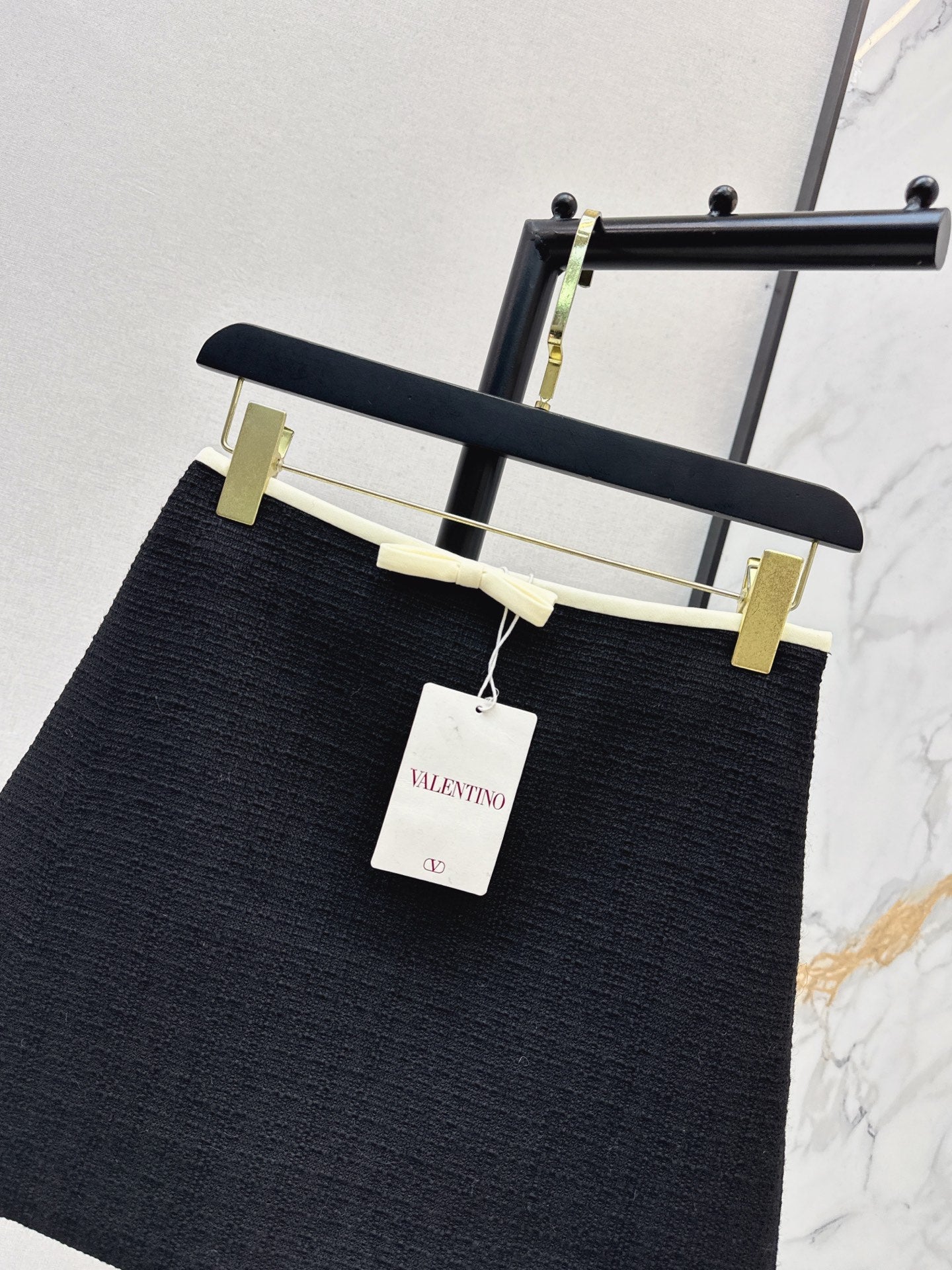 26SS woven A-line skirt