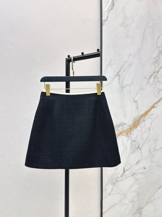 26SS woven A-line skirt