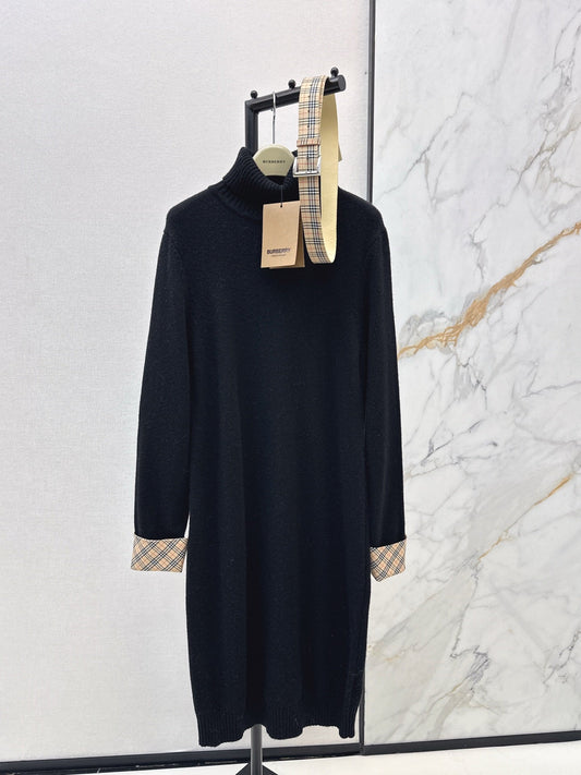25SS  2in1 contrast wool dress