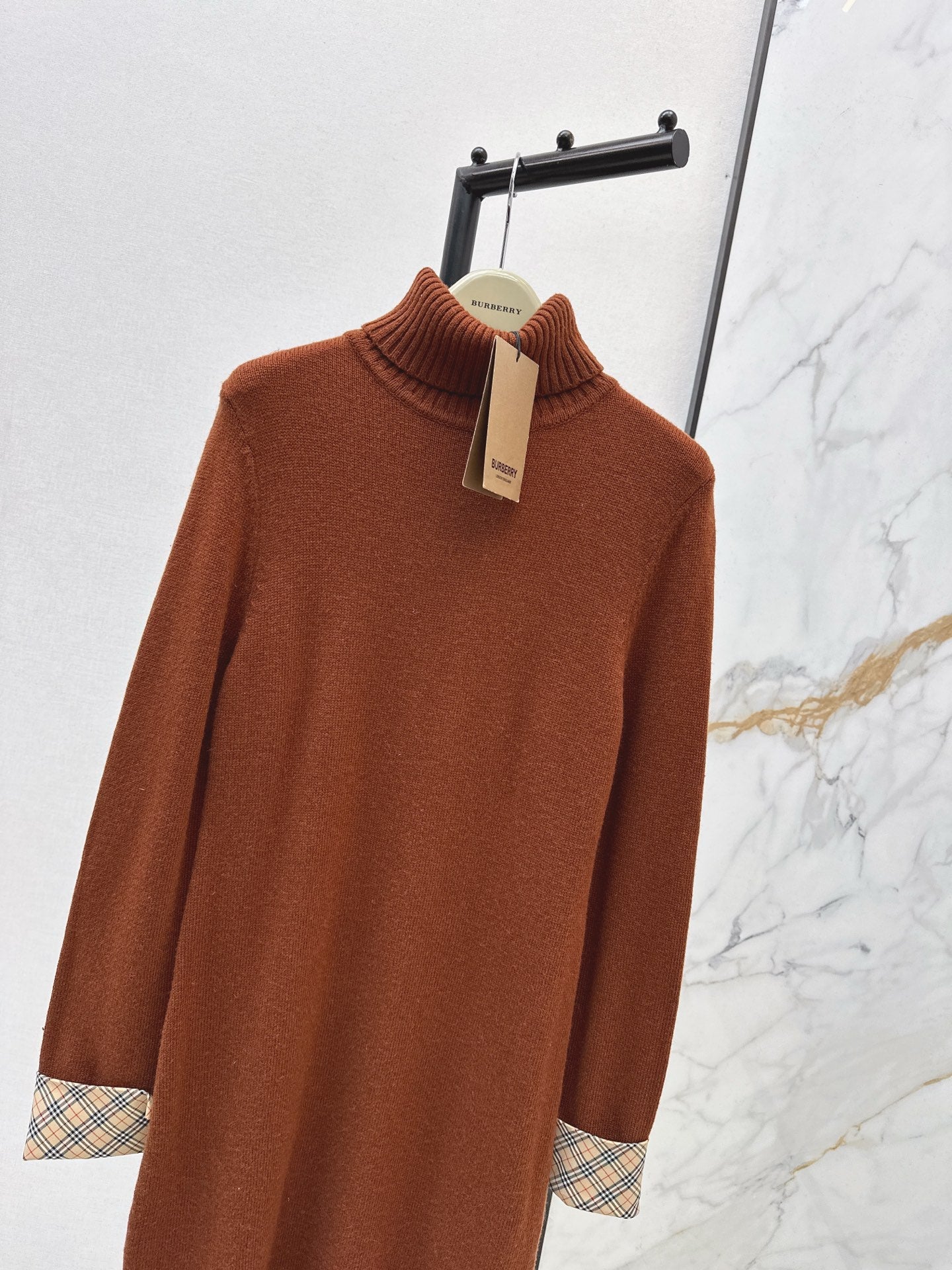 25SS  2in1 contrast wool dress