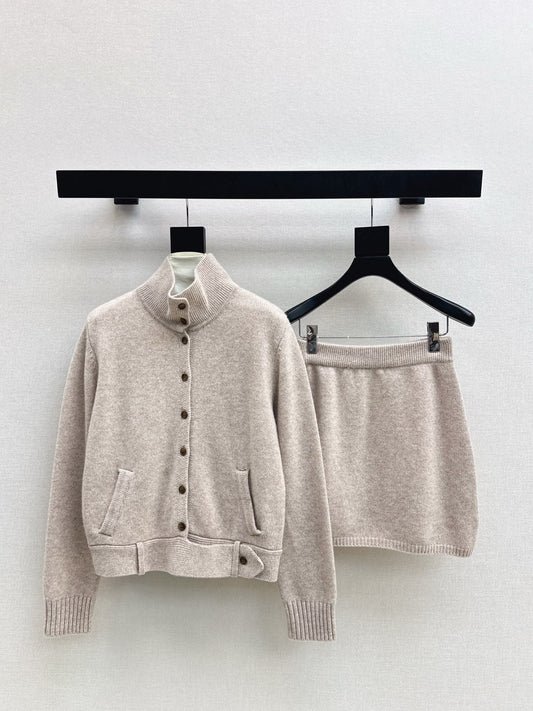 26SS  wool jacket skirt outfit set