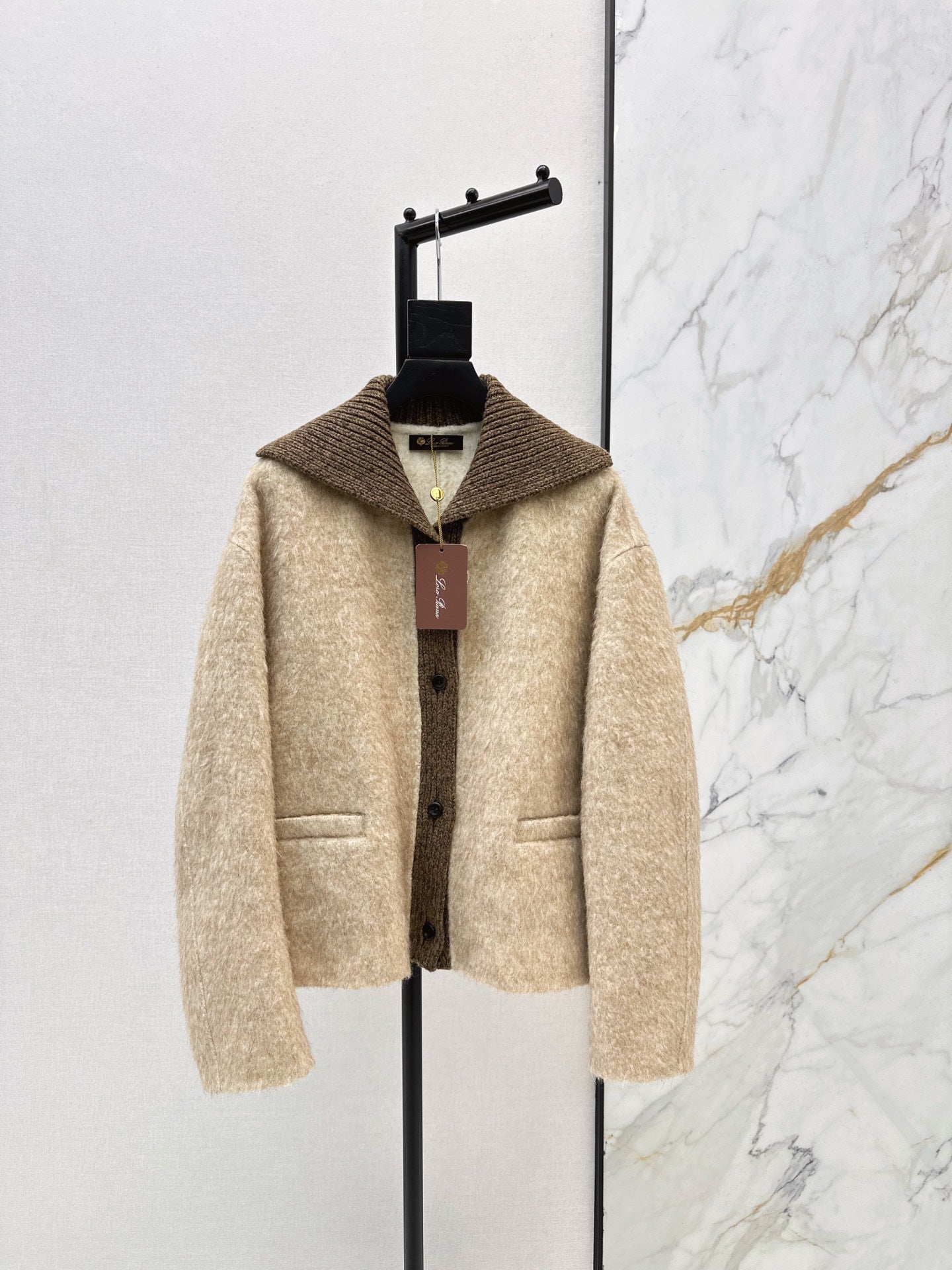 25FW  contrast woolen jacket