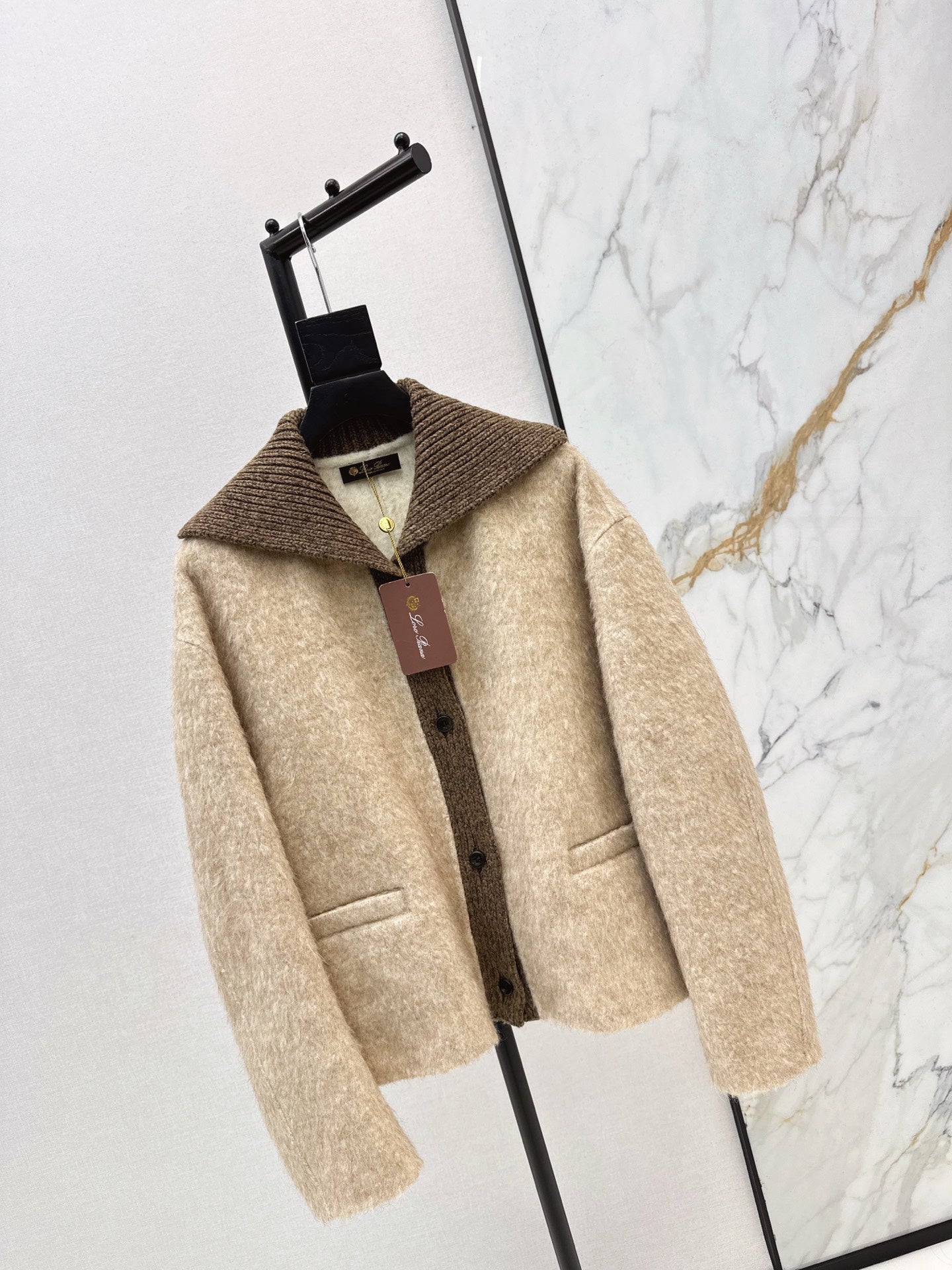 25FW  contrast woolen jacket