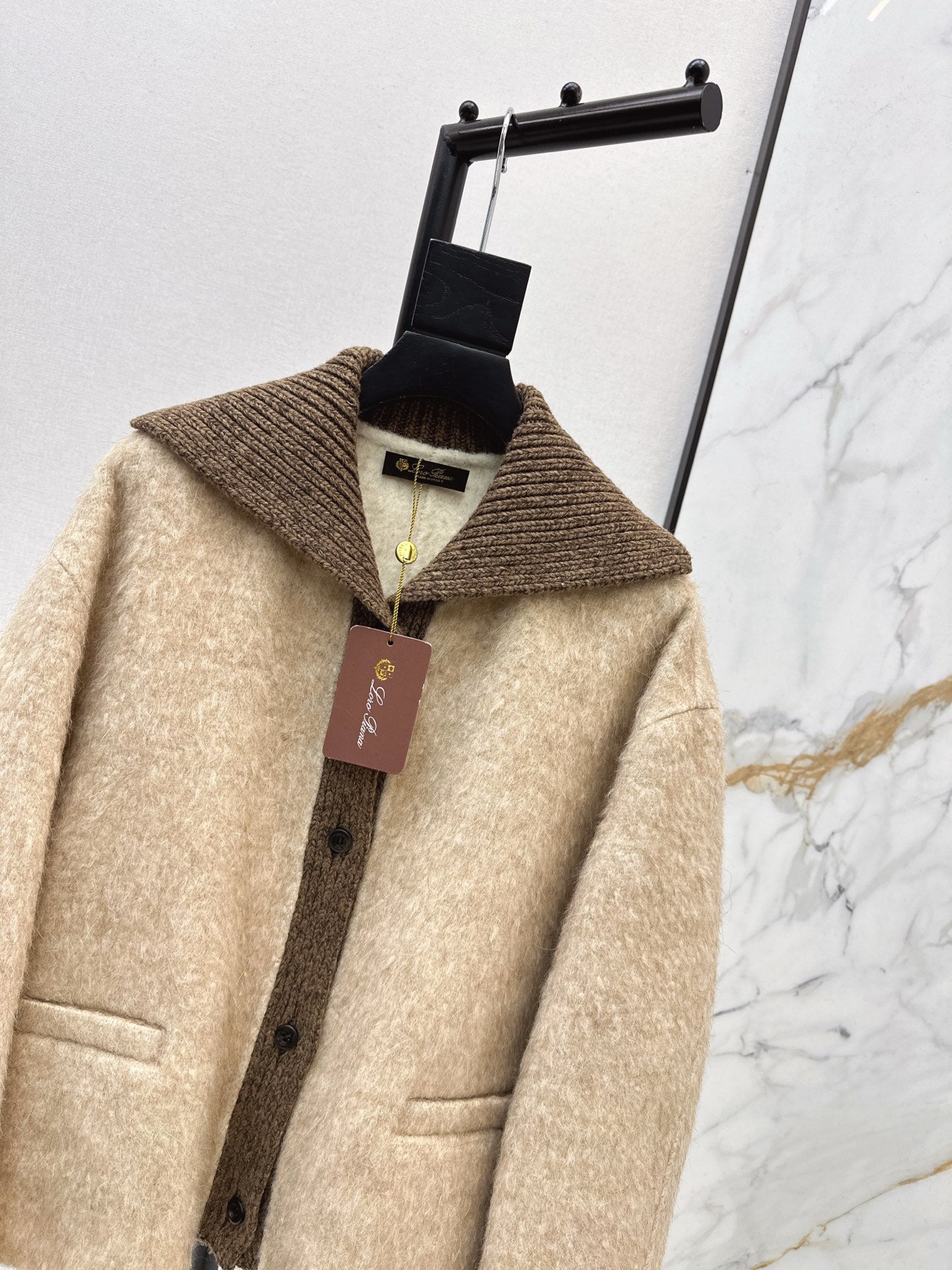 25FW  contrast woolen jacket