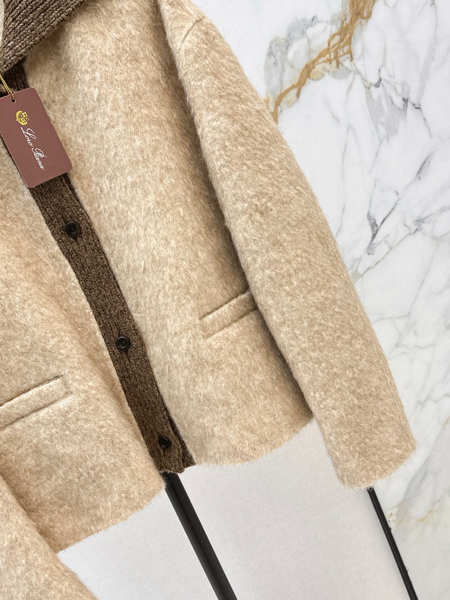 25FW  contrast woolen jacket