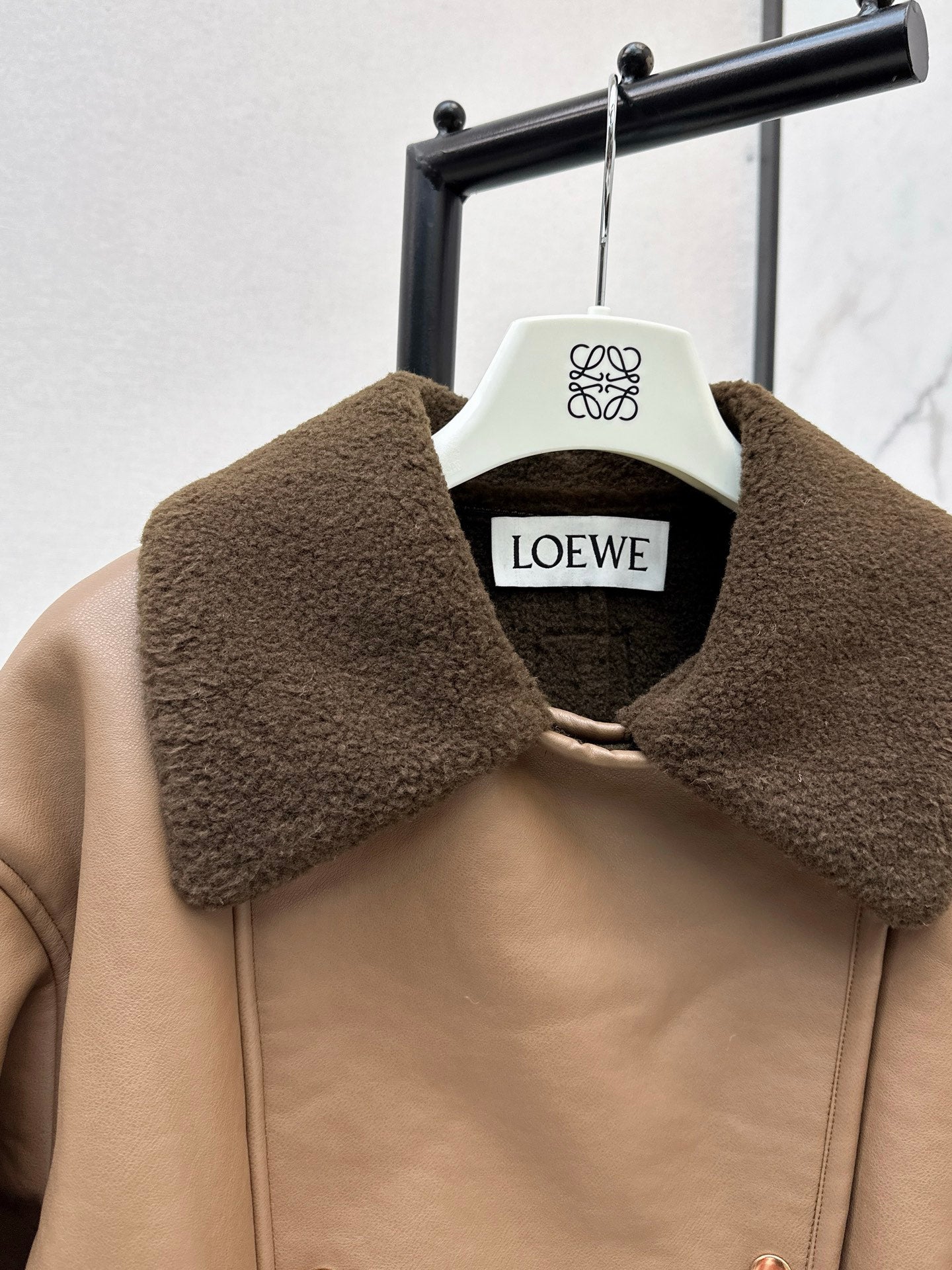 25FW lamb fleece biker