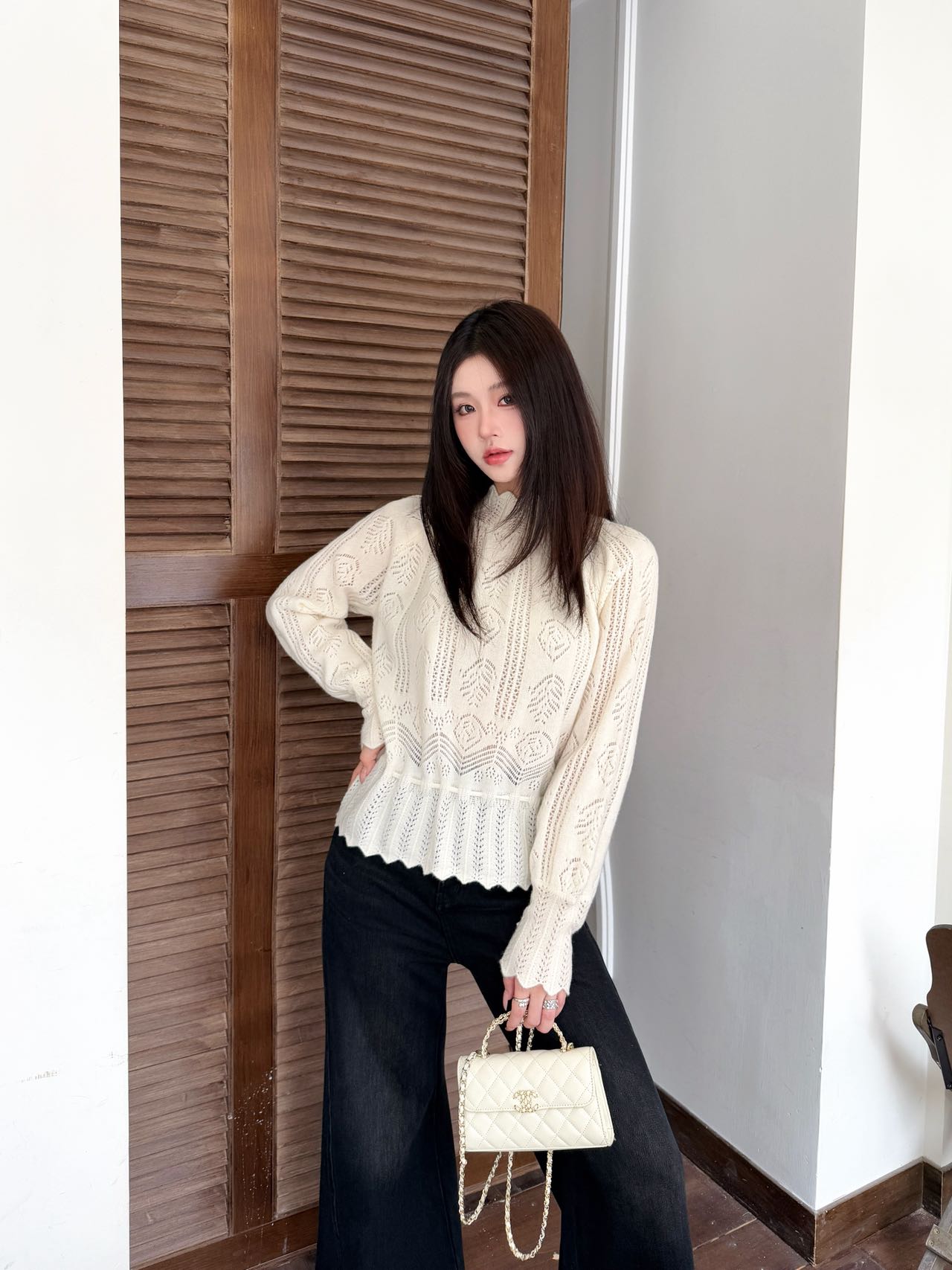 26SS Kordelzug-Pullover