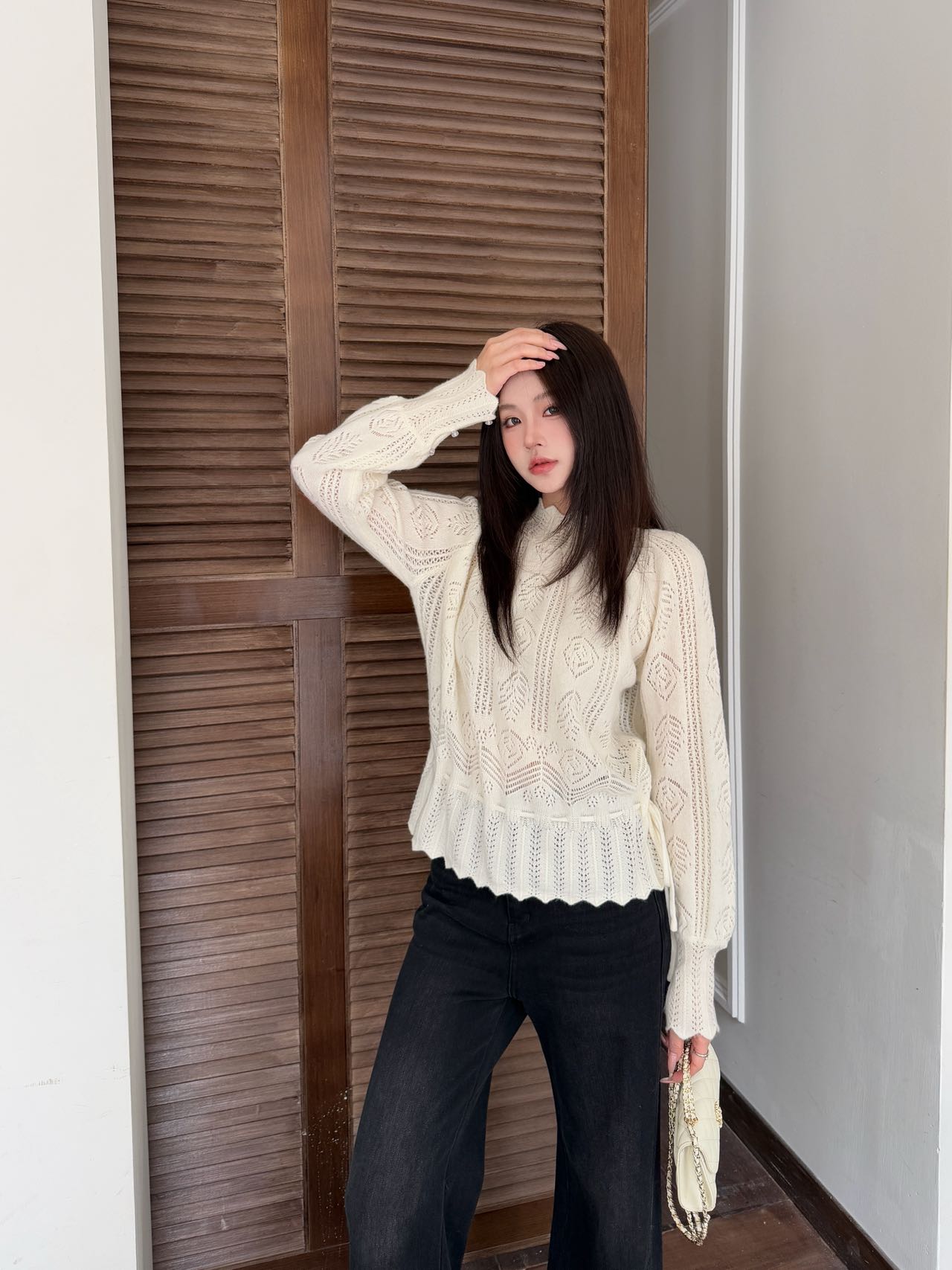 26SS Kordelzug-Pullover