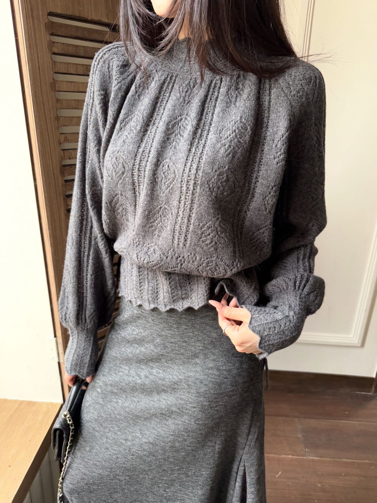 26SS Kordelzug-Pullover