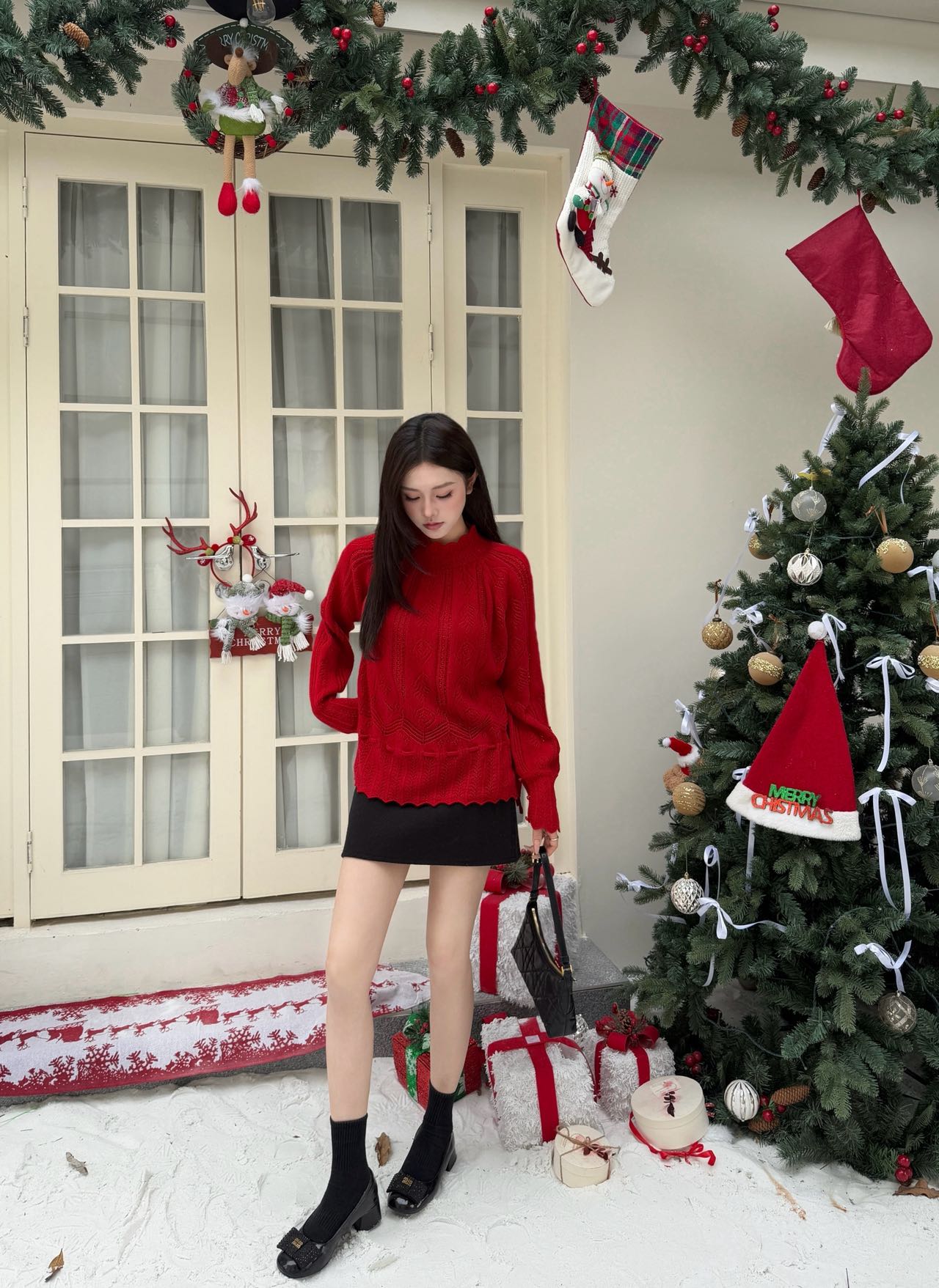 26SS Kordelzug-Pullover