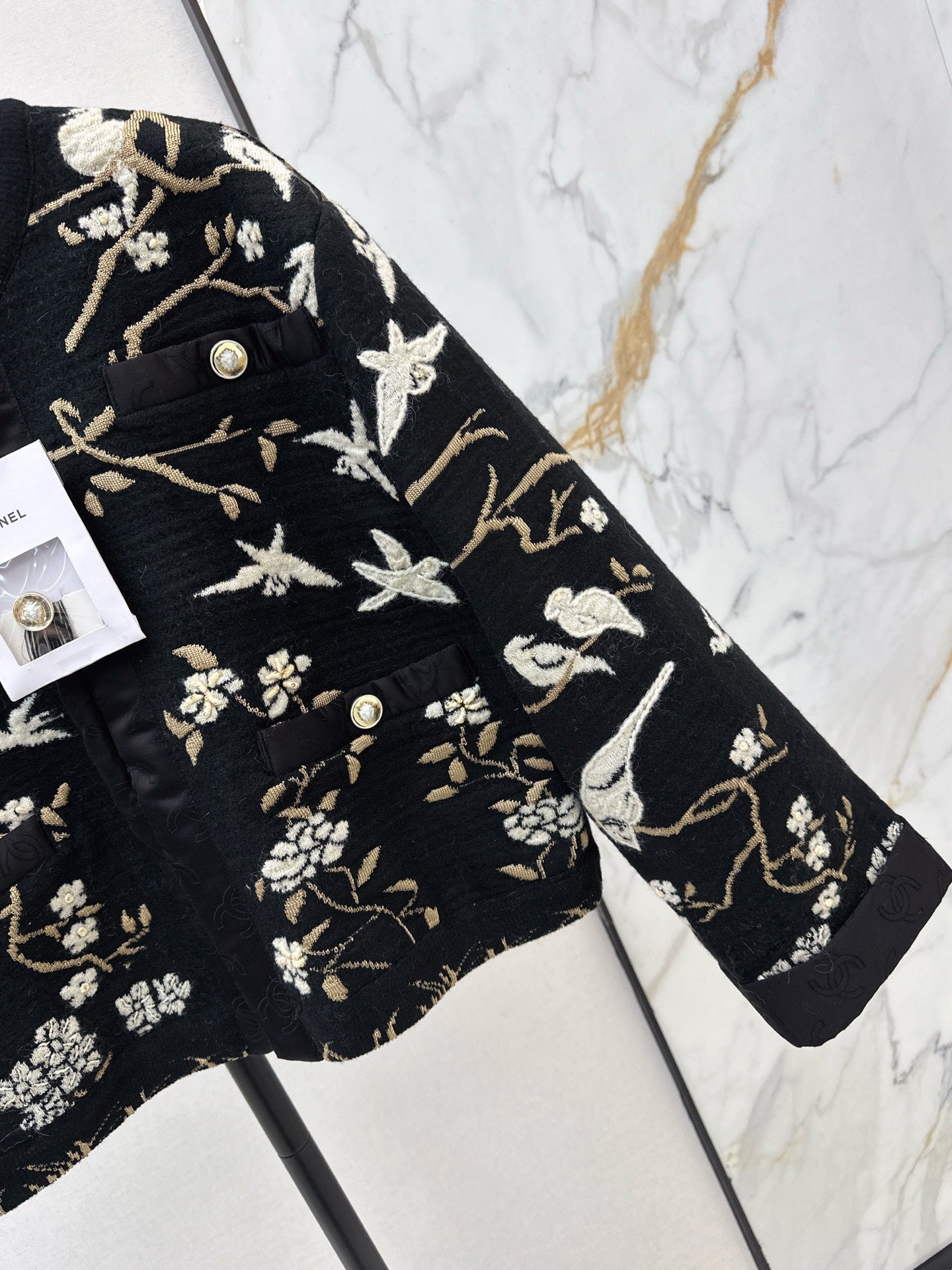 26SS bestickte Jacquard-Jacke