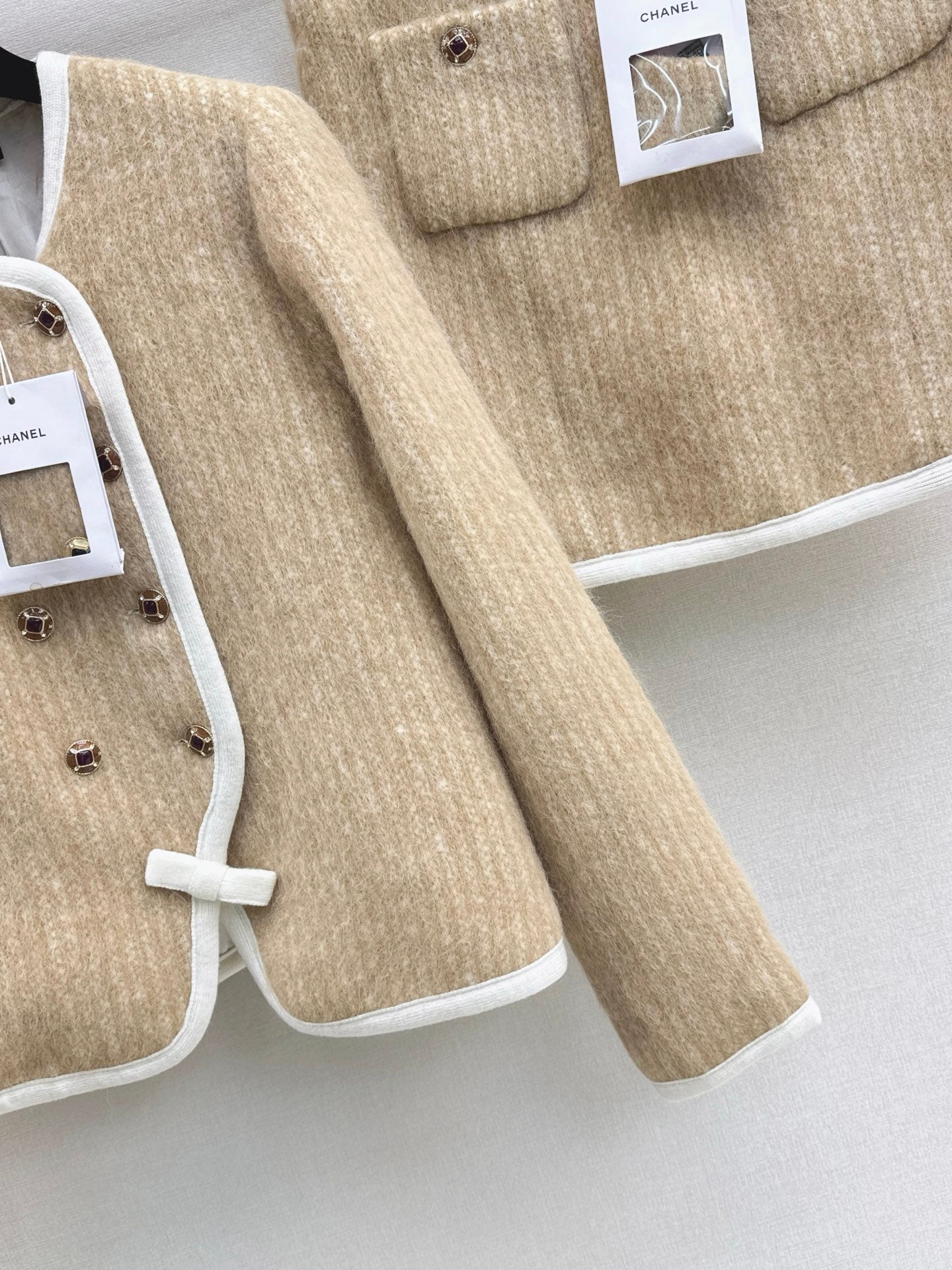 26SS  woolen jacket skirts outfit sets