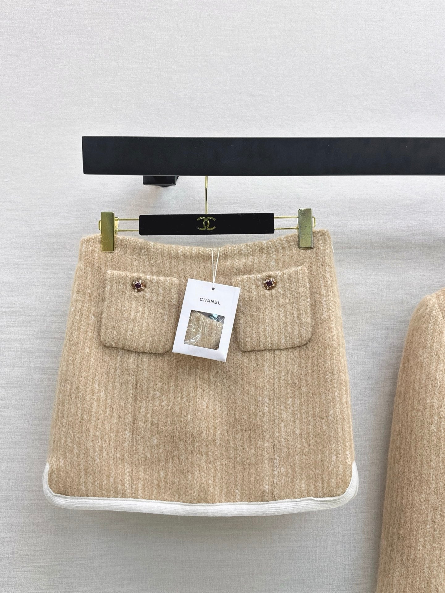 26SS  woolen jacket skirts outfit sets