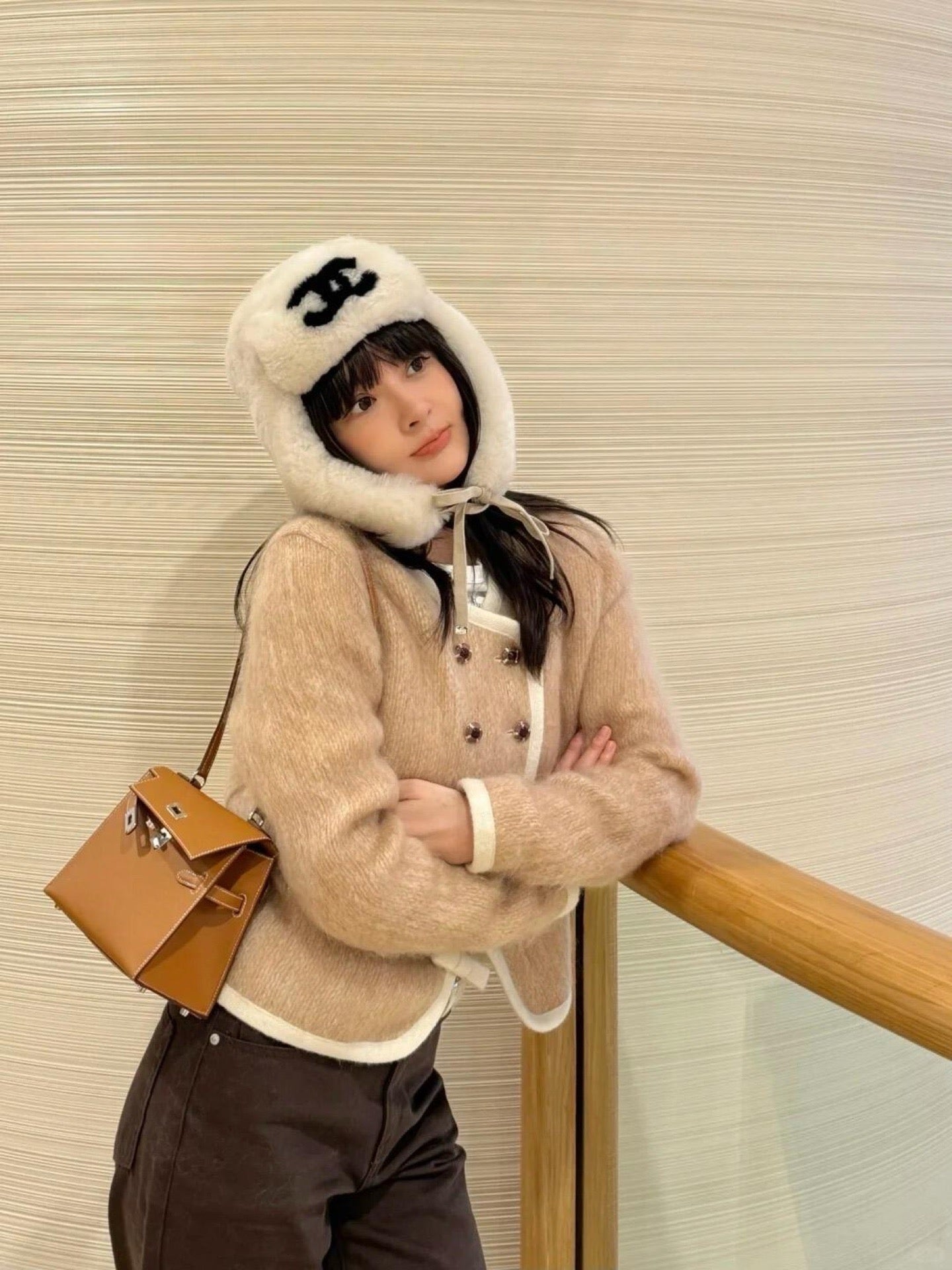 26SS  woolen jacket skirts outfit sets